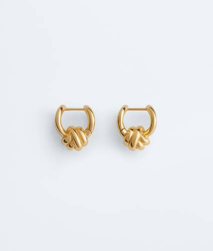 黄金色Knot环形耳环