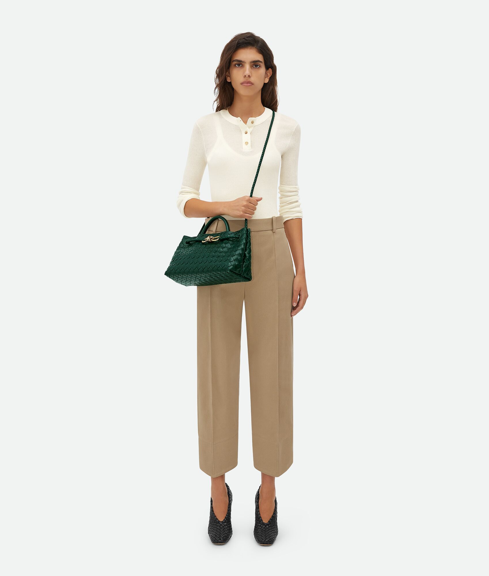 BOTTEGA VENETA 小号横款Andiamo手提包