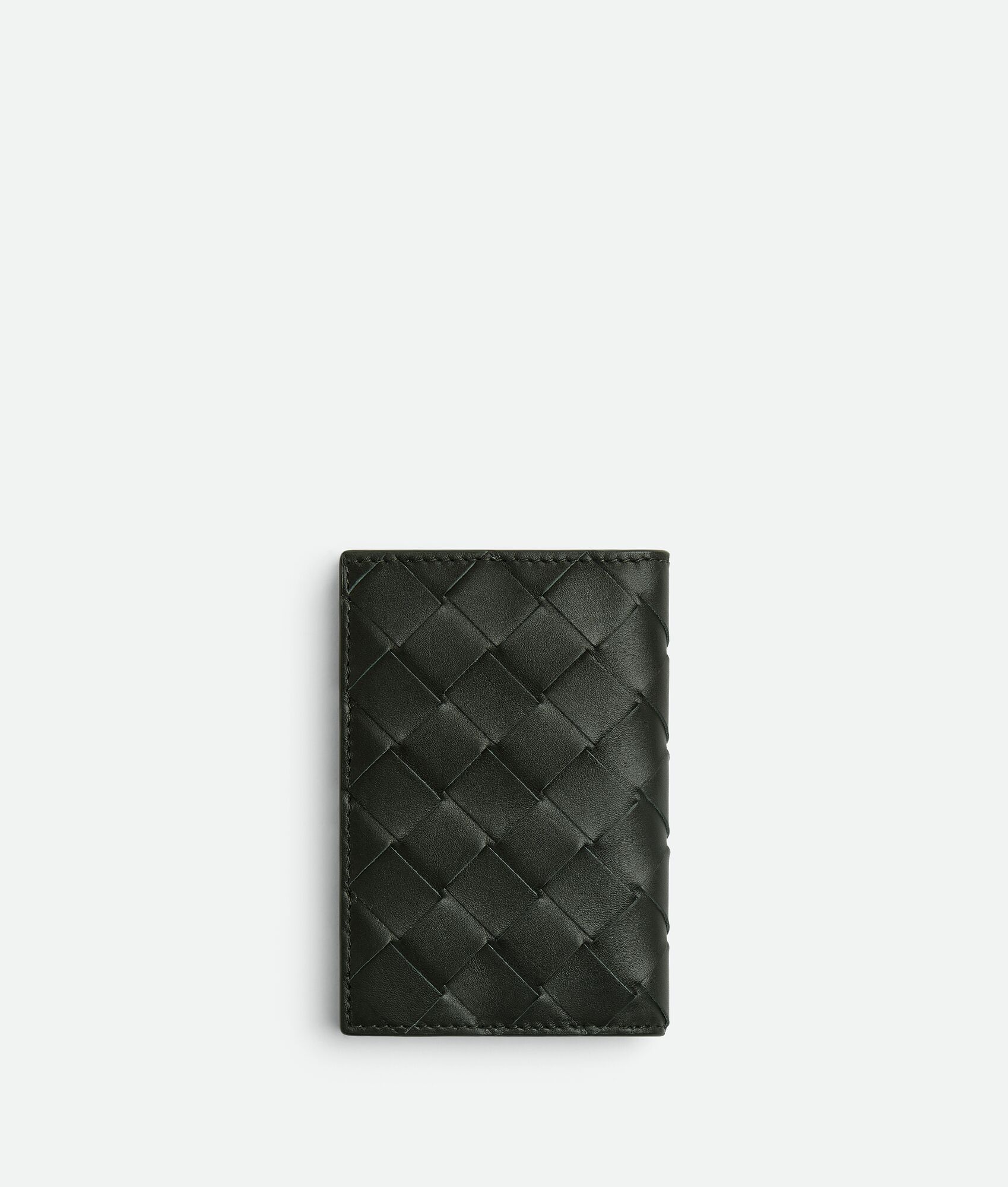 BOTTEGA VENETA Intrecciato编织翻盖卡包
