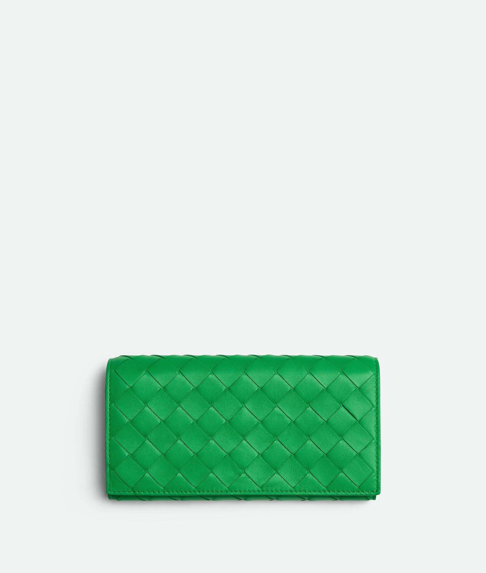 BOTTEGA VENETA Intrecciato编织大号翻盖钱包