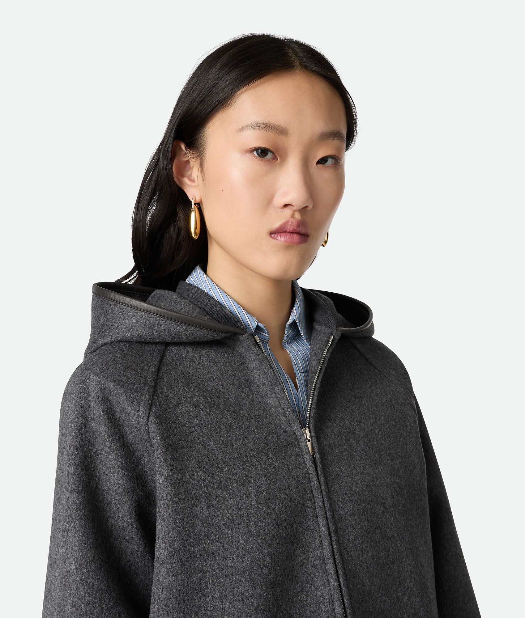 BOTTEGA VENETA 双面羊毛束腰夹克