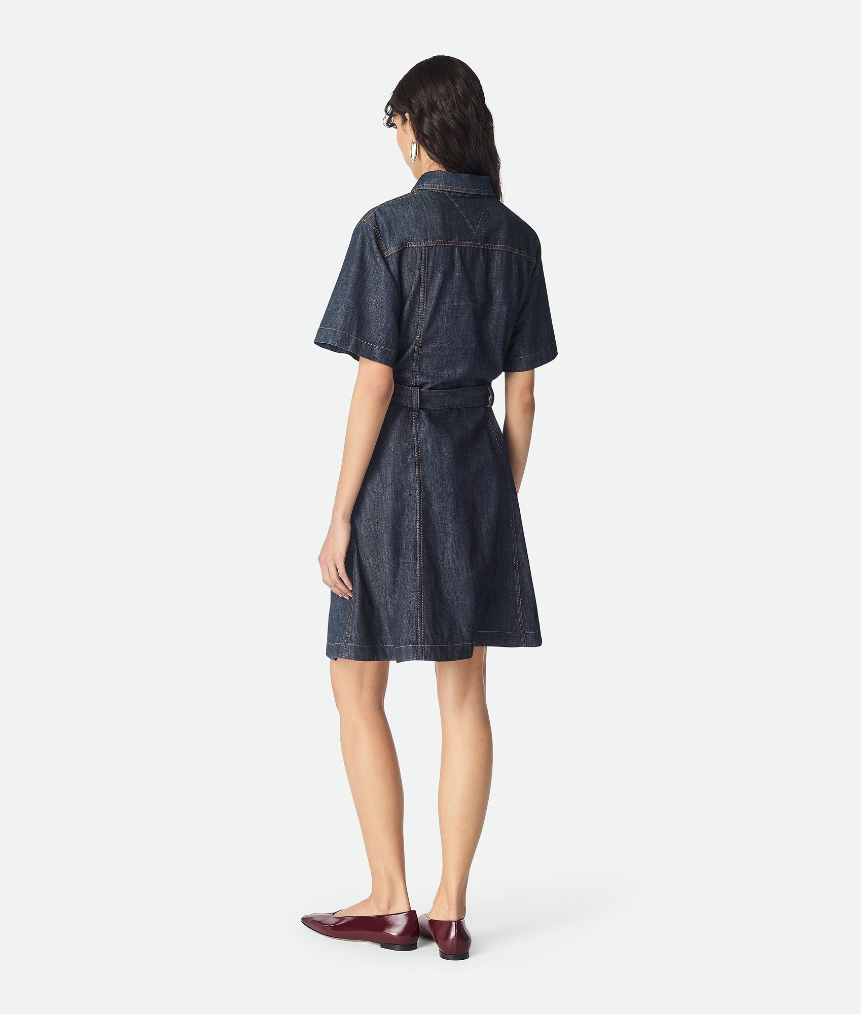 BOTTEGA VENETA 靛青色牛仔连衣裙