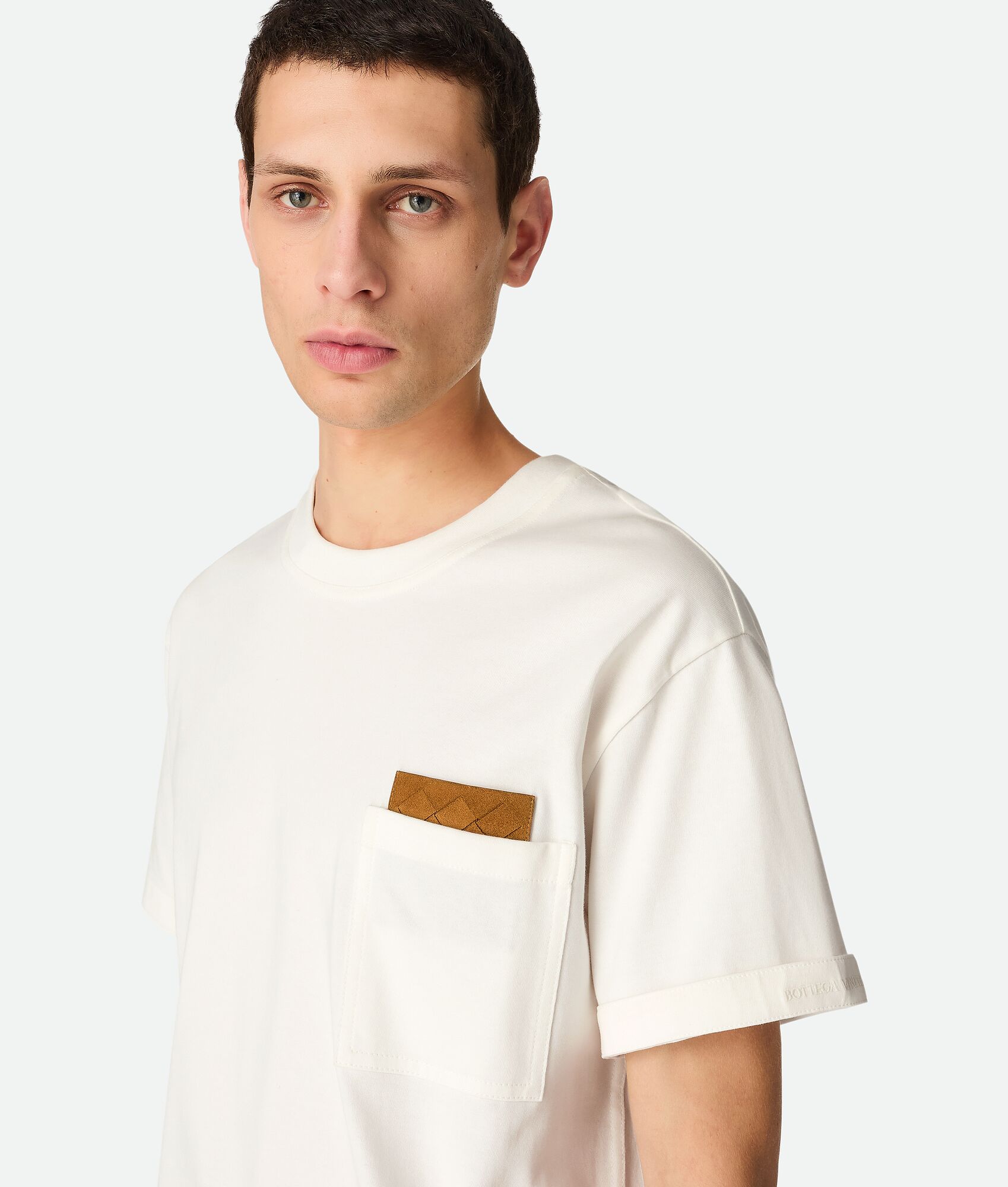 BOTTEGA VENETA 皮马棉针织T恤