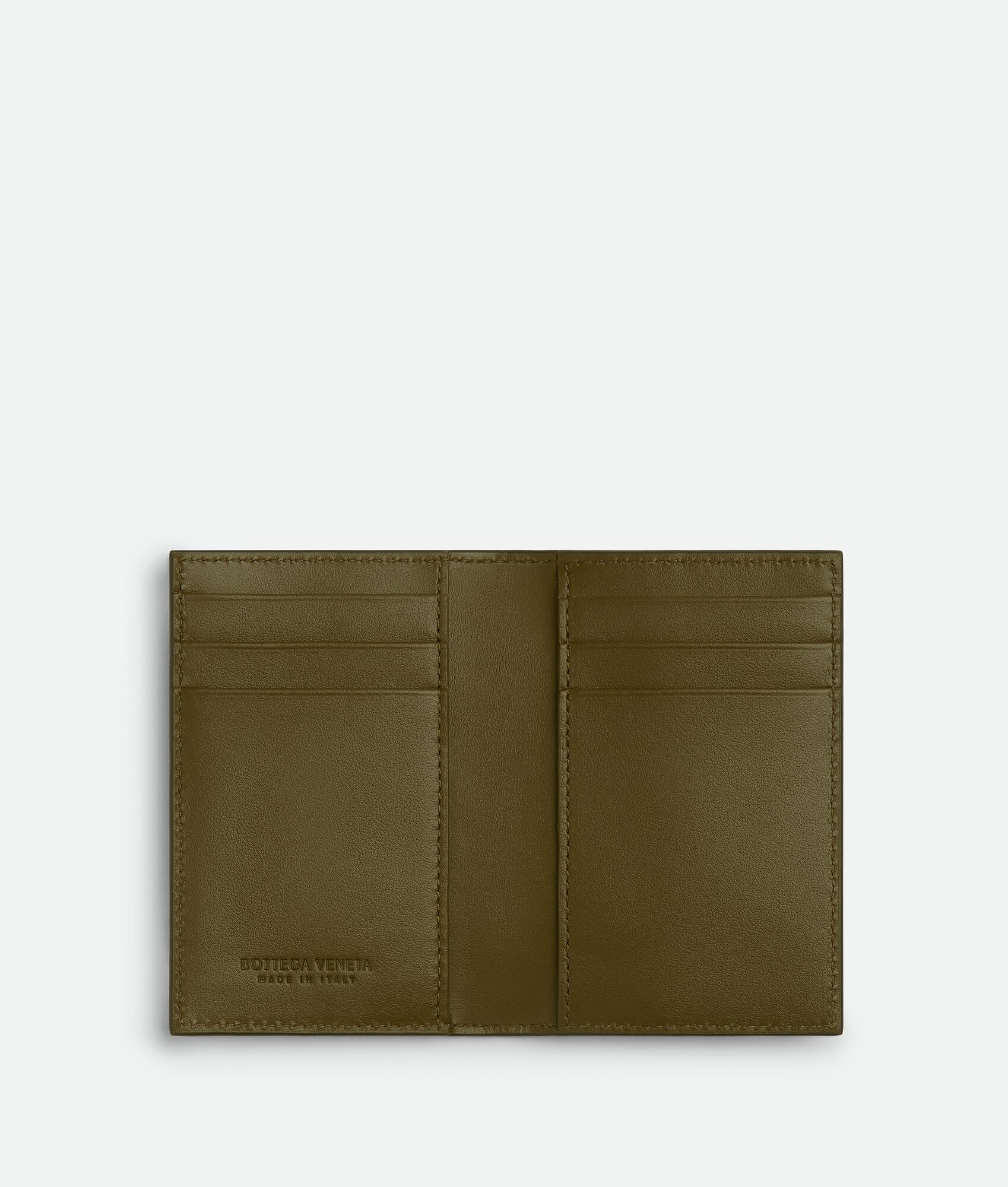 BOTTEGA VENETA Intrecciato编织翻盖卡包