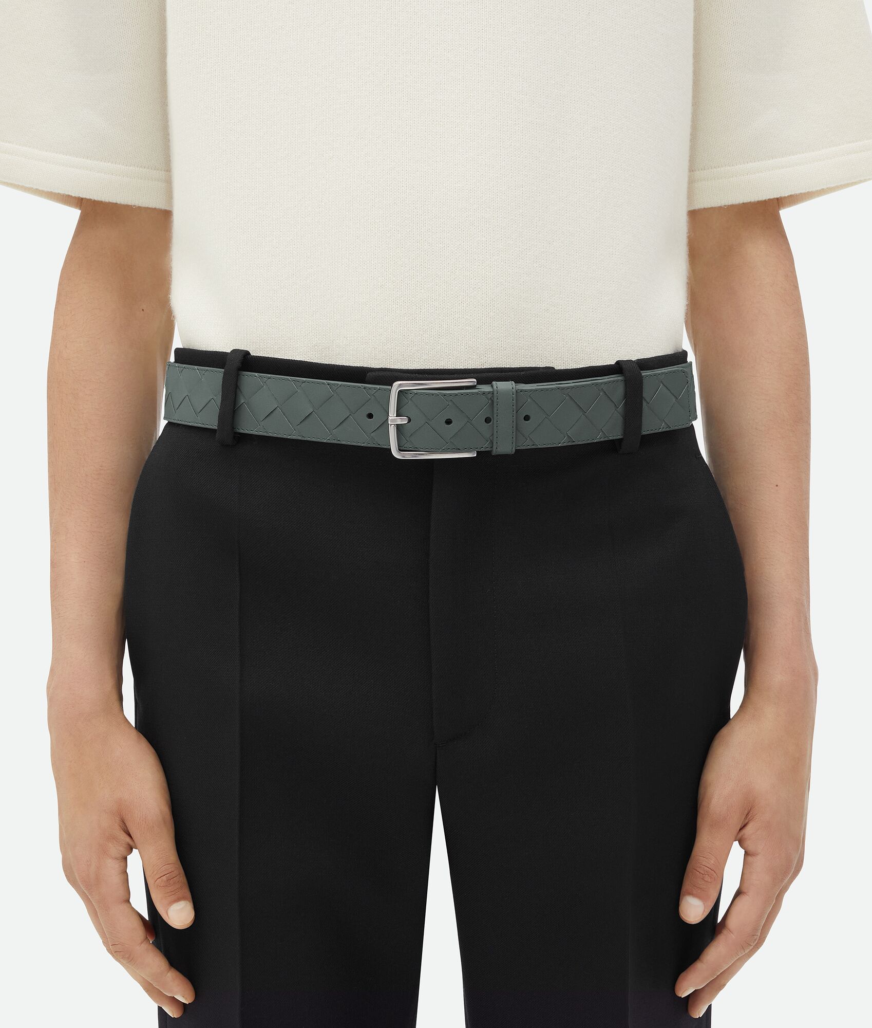 BOTTEGA VENETA Intrecciato编织腰带