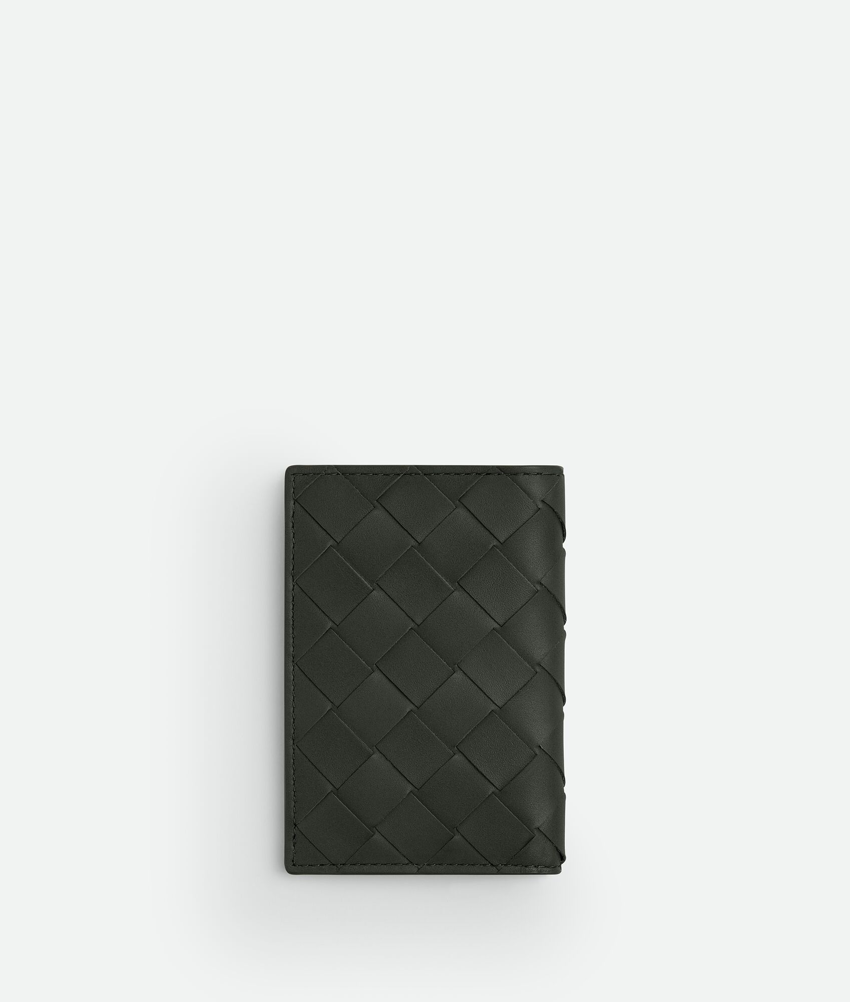 BOTTEGA VENETA Intrecciato编织翻盖卡包