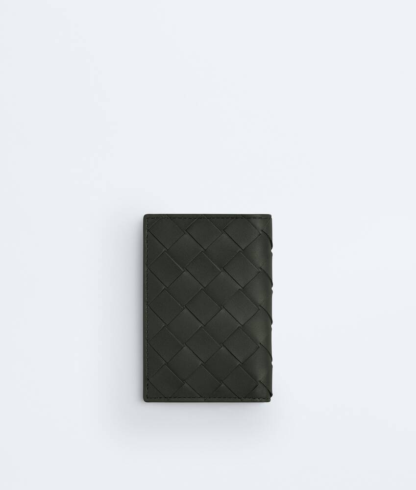 BOTTEGA VENETA Intrecciato编织翻盖卡包