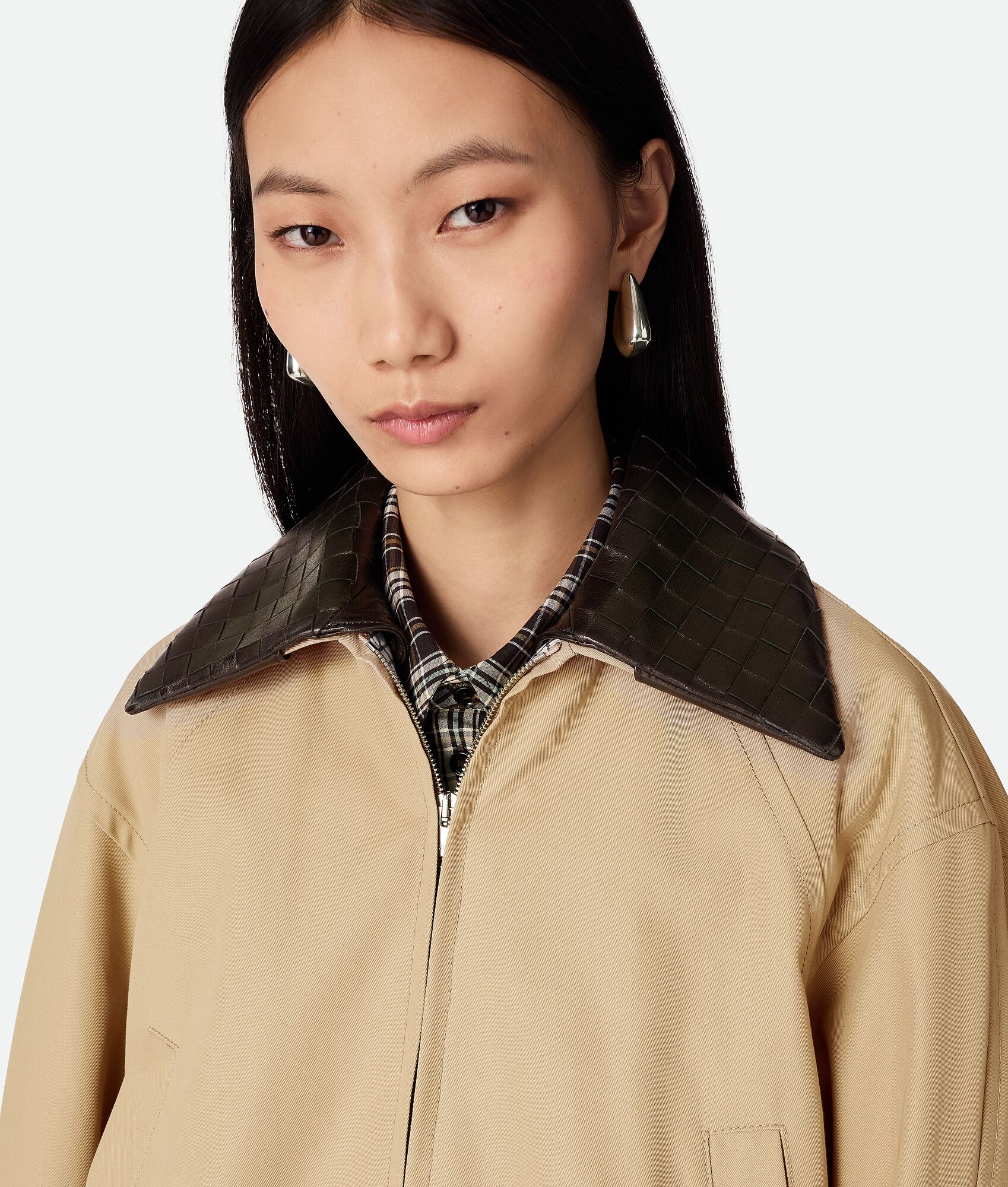 BOTTEGA VENETA 棉质斜纹束腰夹克