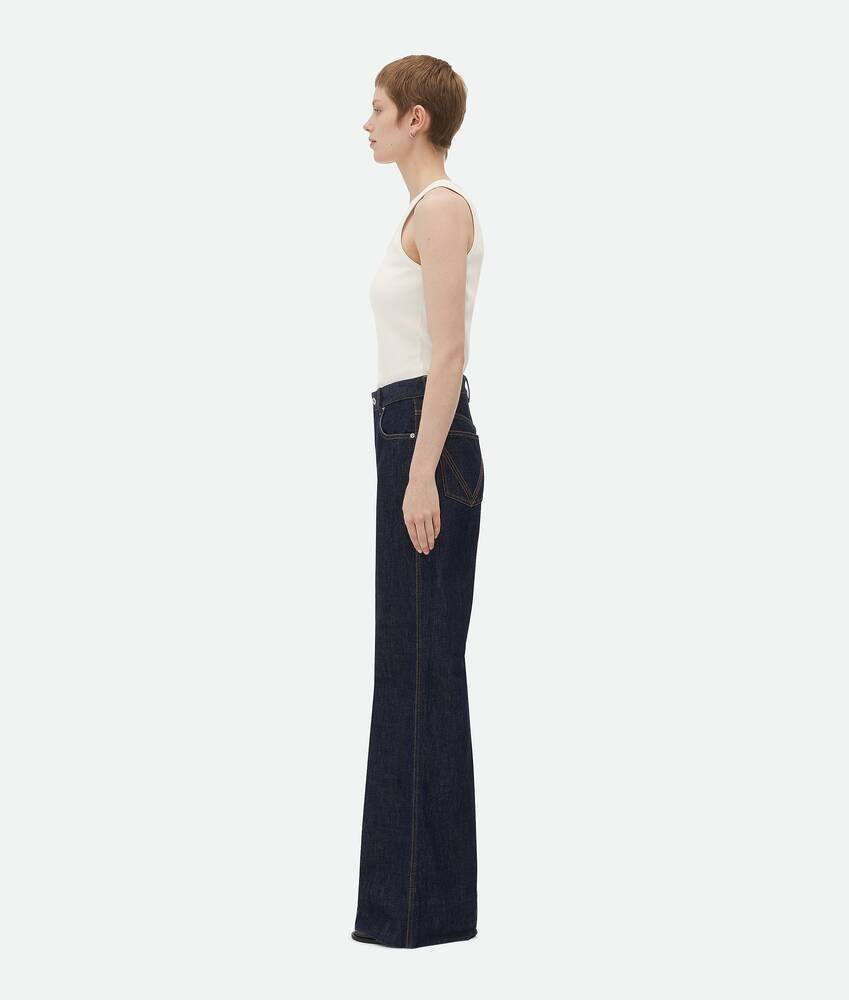 BOTTEGA VENETA 靛青色Palazzo牛仔裤