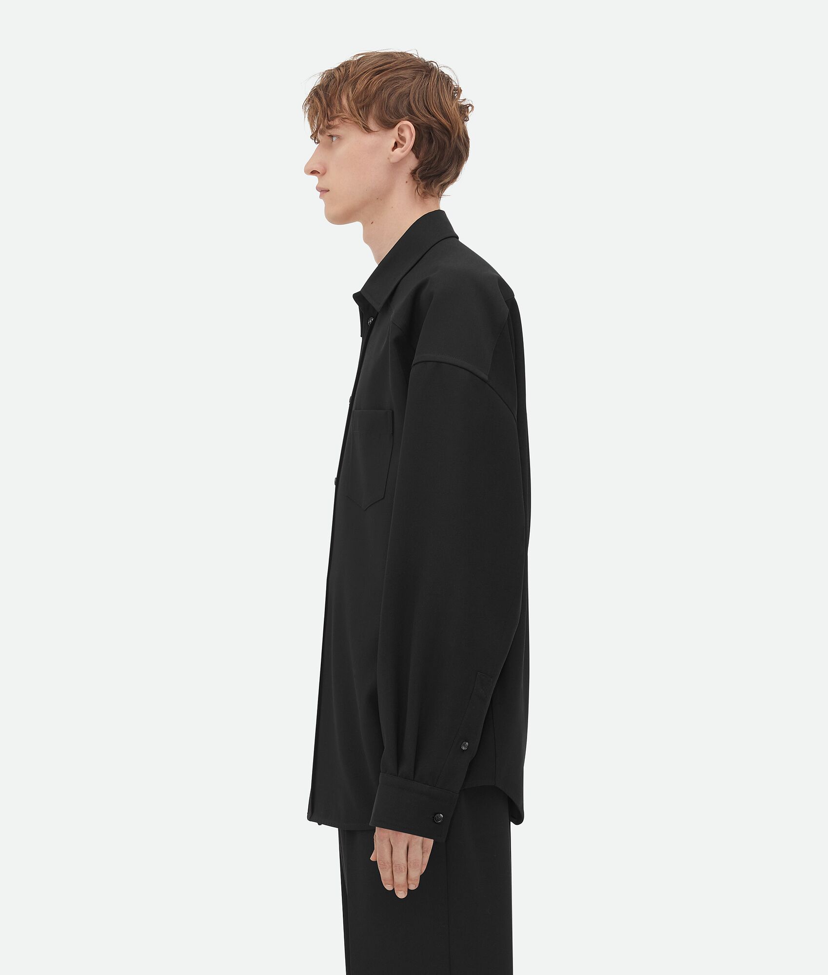 BOTTEGA VENETA 羊毛斜纹衬衫