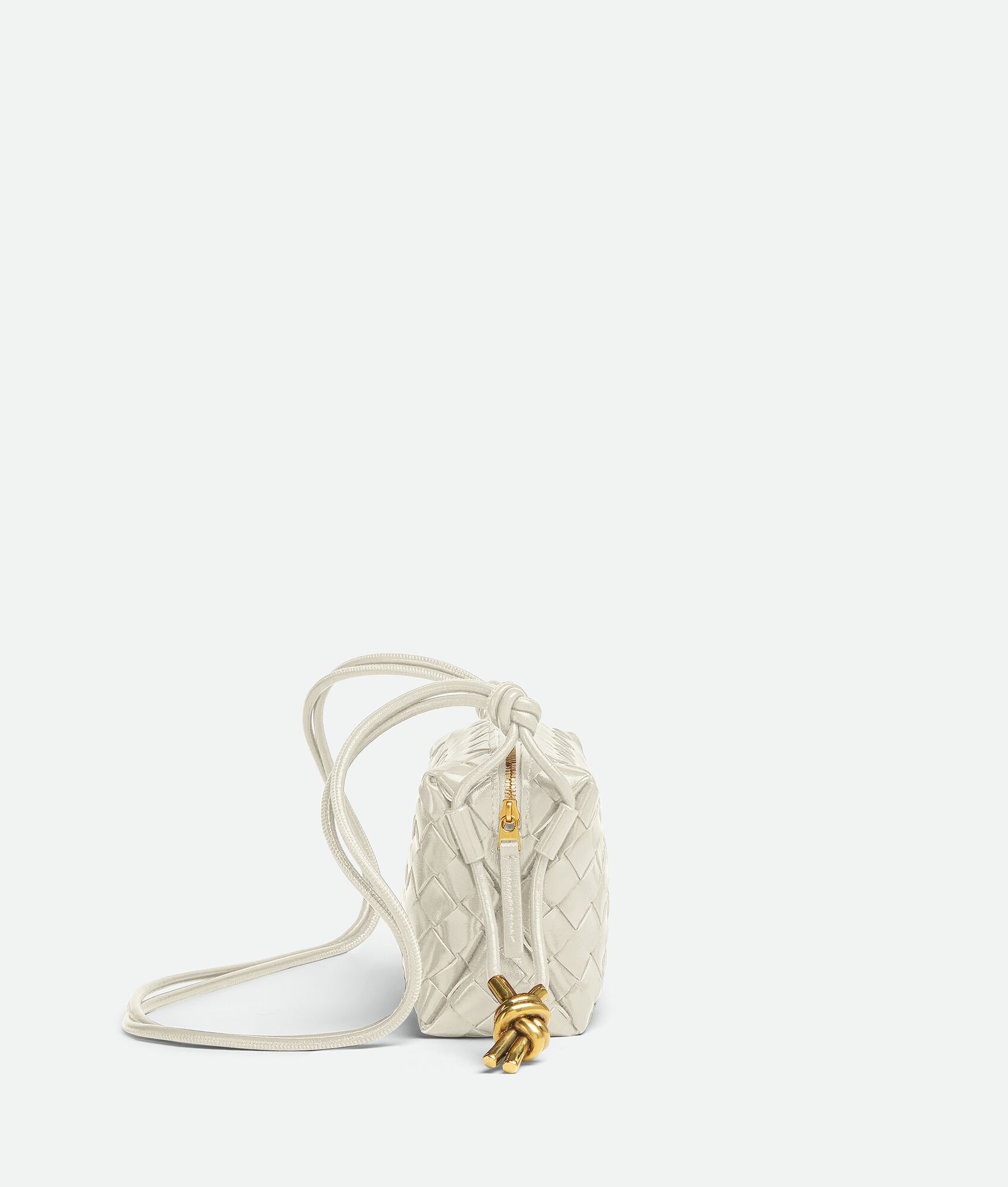 BOTTEGA VENETA Loop迷你金属扭结斜挎包