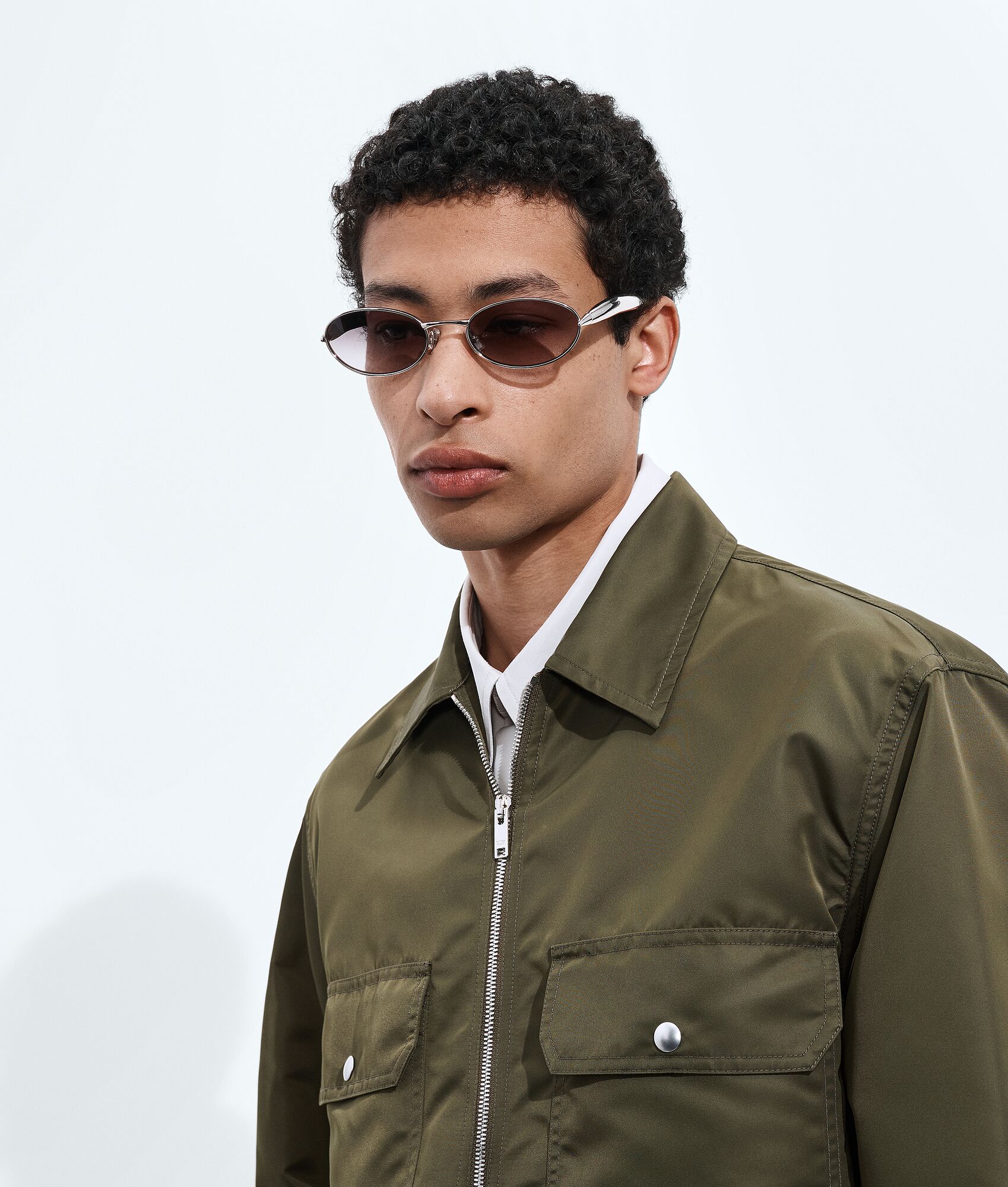 BOTTEGA VENETA Sardine椭圆形太阳镜