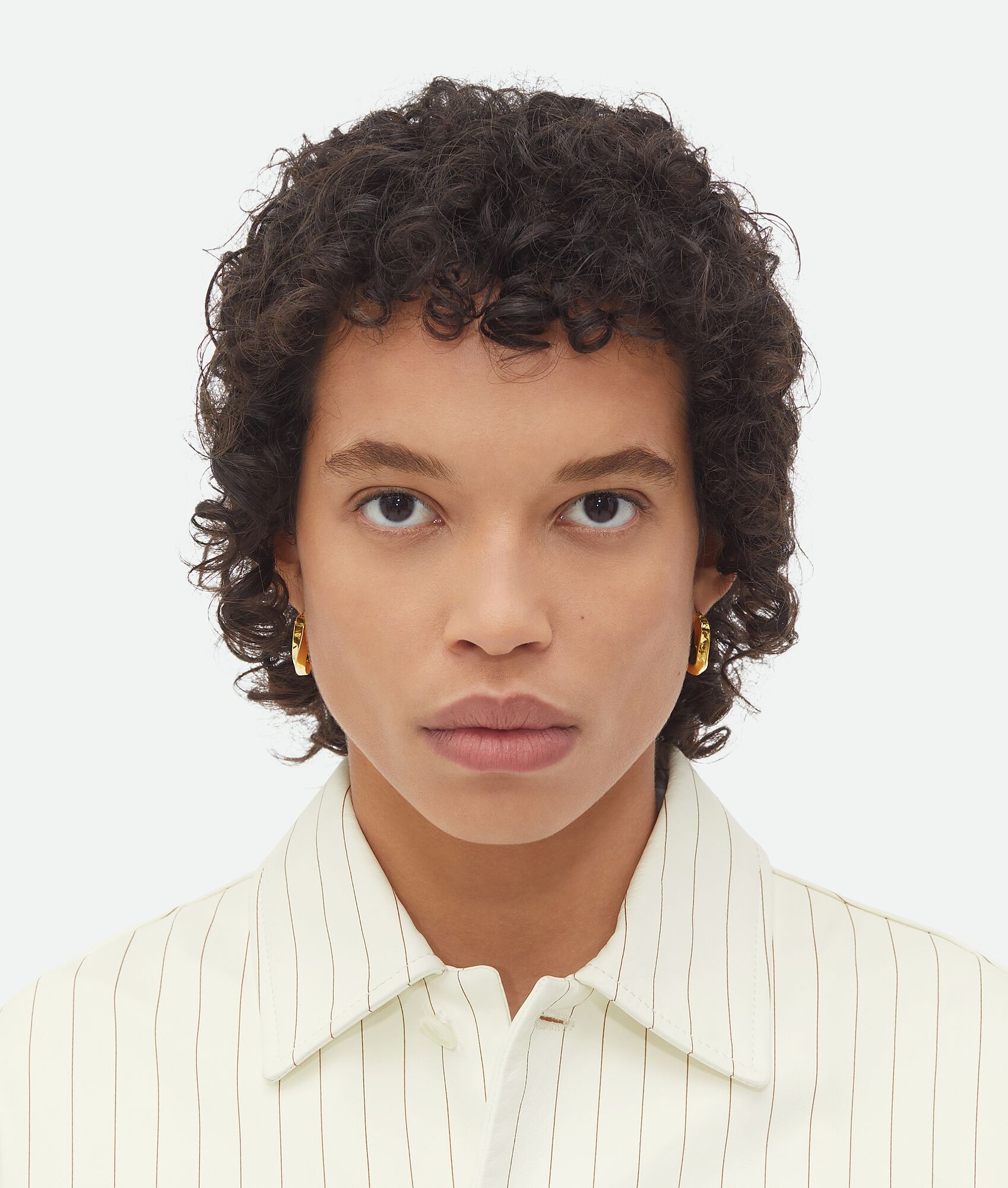 BOTTEGA VENETA Twist Triangle Hoop环形耳环