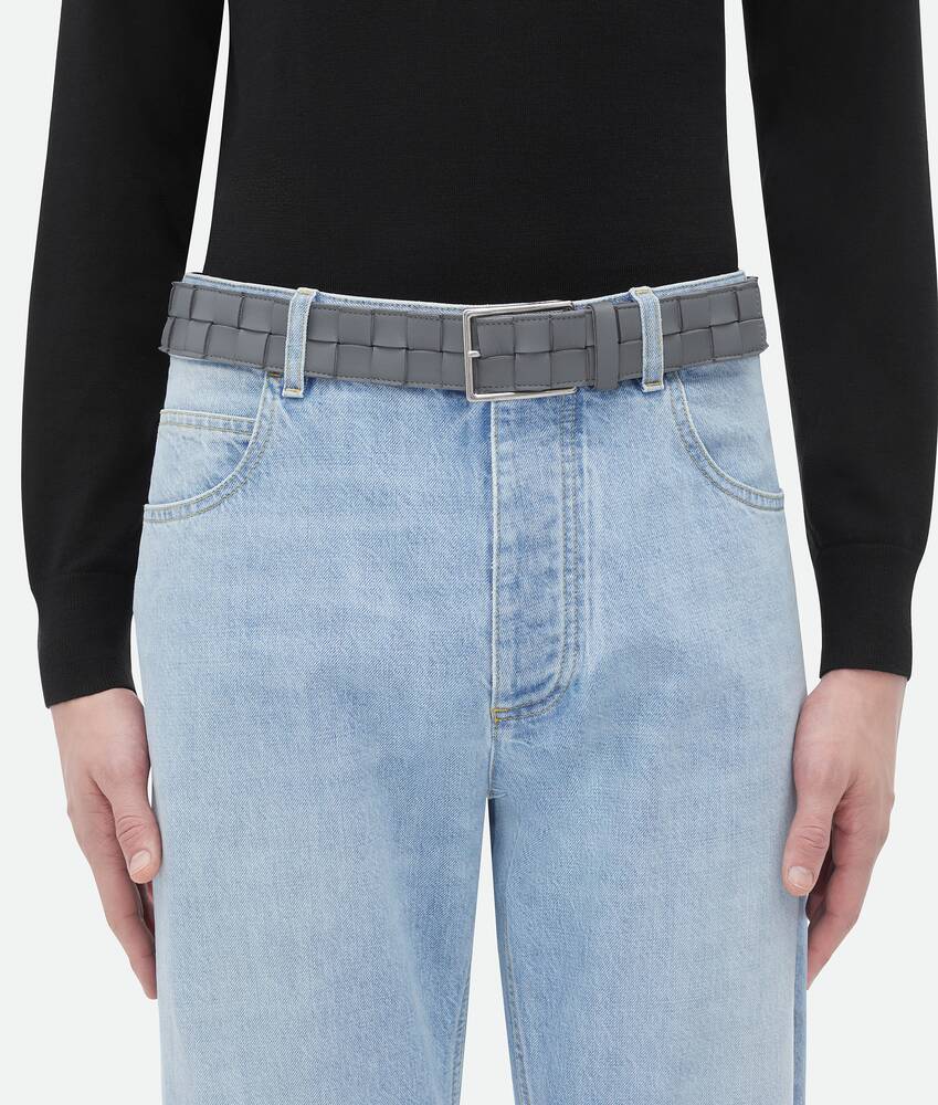 BOTTEGA VENETA Intreccio编织加大号腰带