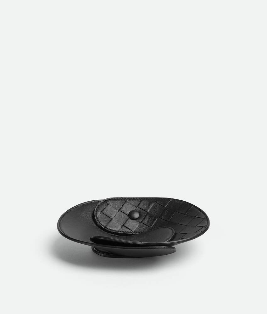 BOTTEGA VENETA 互扣式皮革托盘 - 小号
