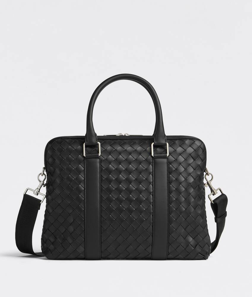 BOTTEGA VENETA 纤薄Intrecciato编织公文包