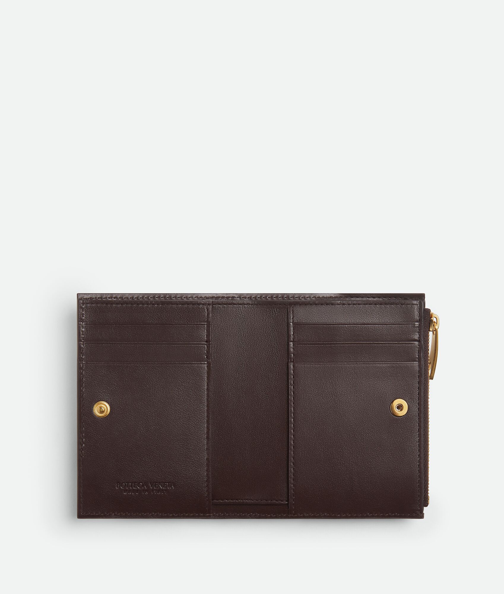 BOTTEGA VENETA Intrecciato编织斜向小号双折钱包