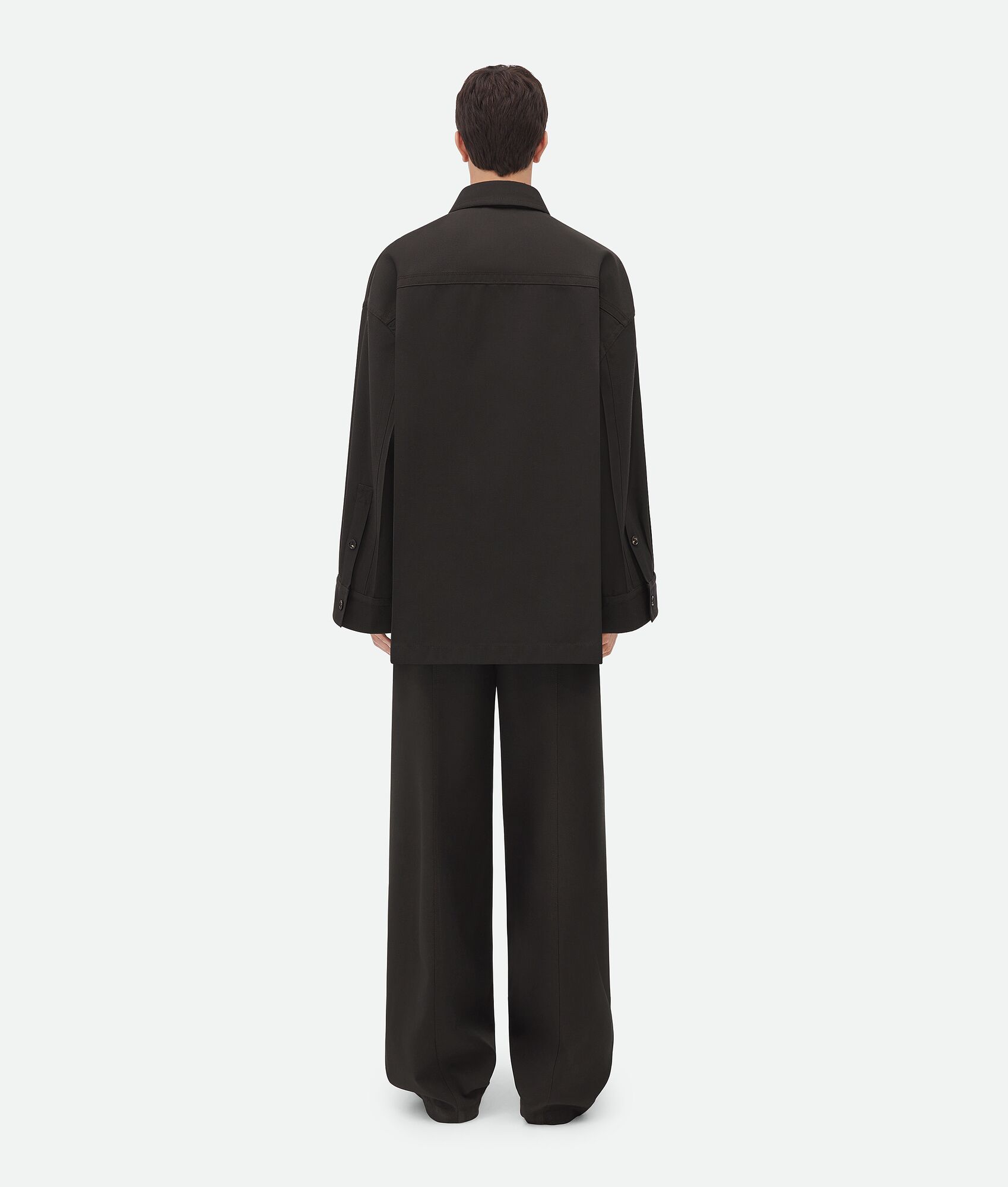 BOTTEGA VENETA 干混色纱羊毛外套式衬衫