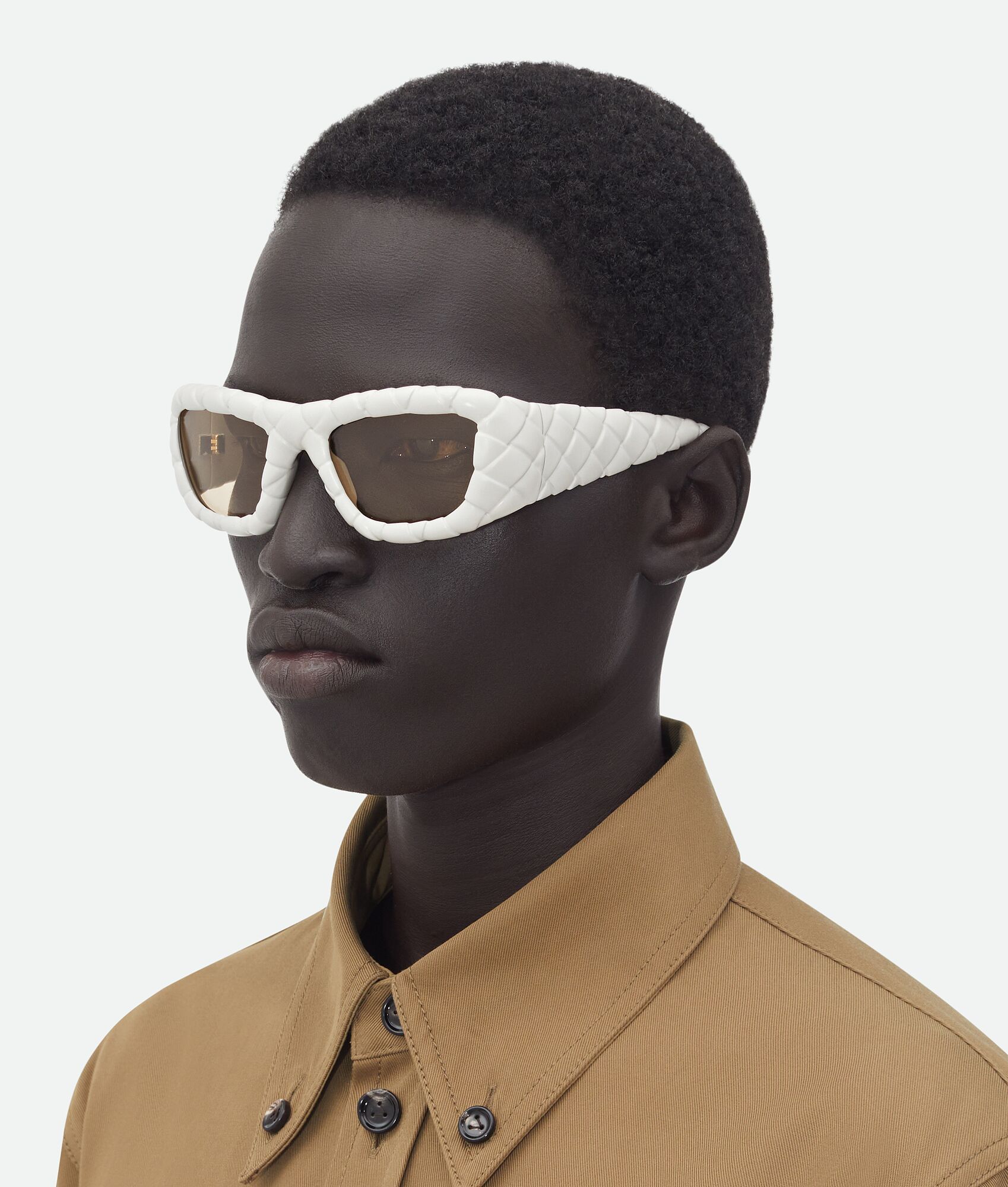 BOTTEGA VENETA Intrecciato编织长方形太阳镜