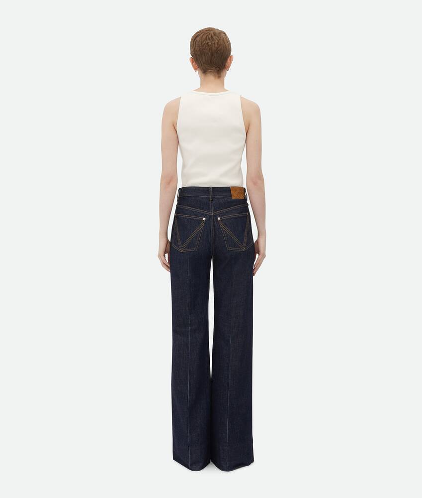 BOTTEGA VENETA 靛青色Palazzo牛仔裤