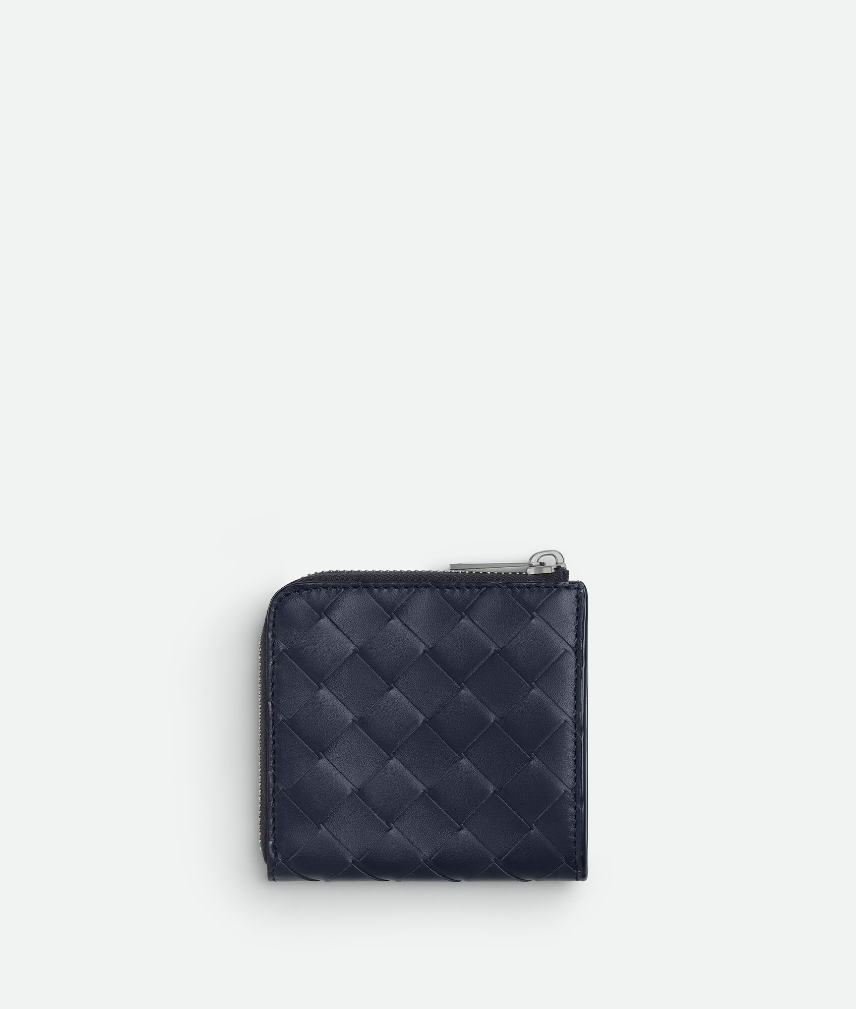 BOTTEGA VENETA Intrecciato编织方形环绕式拉链钱包