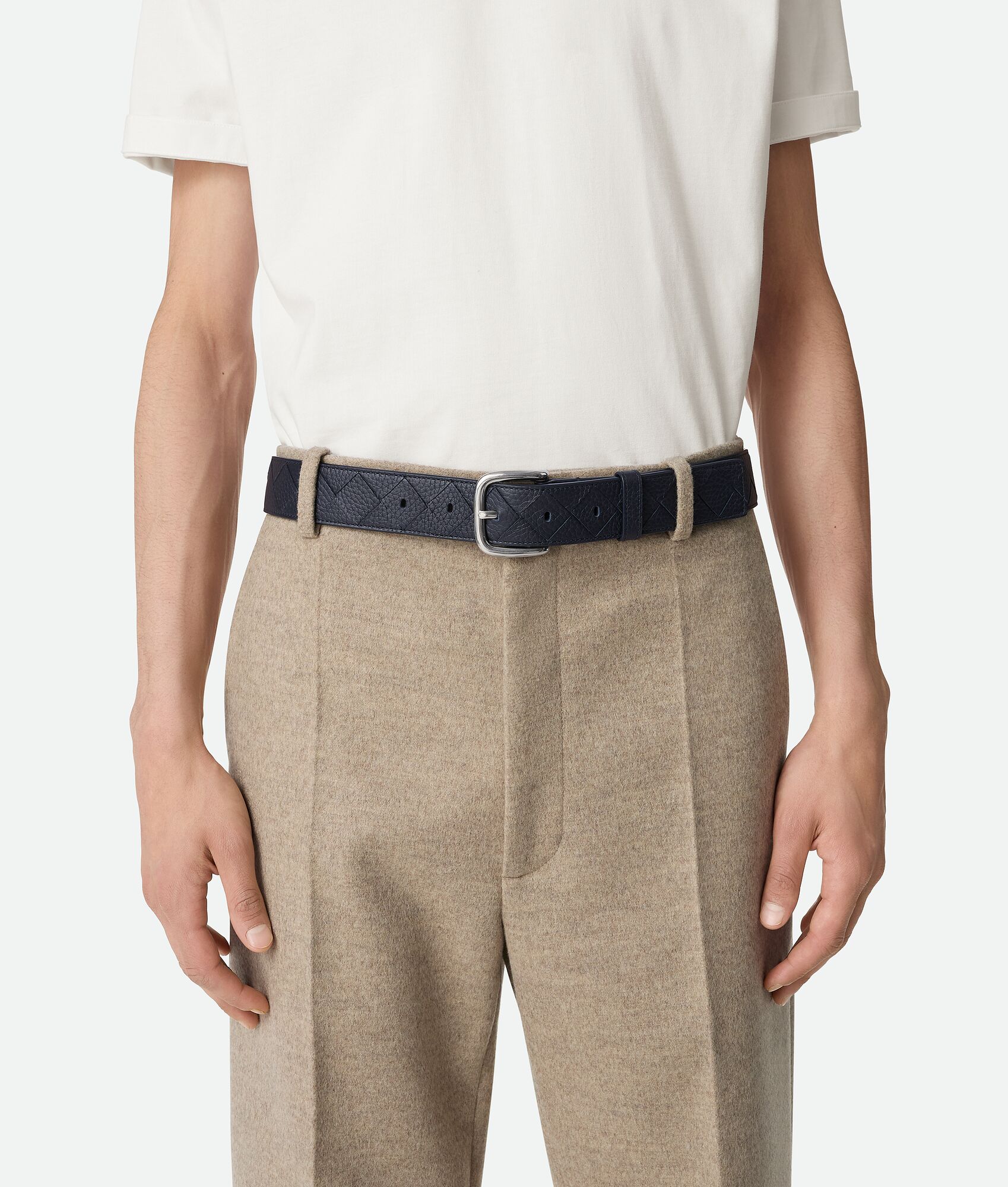 BOTTEGA VENETA Intrecciato编织腰带
