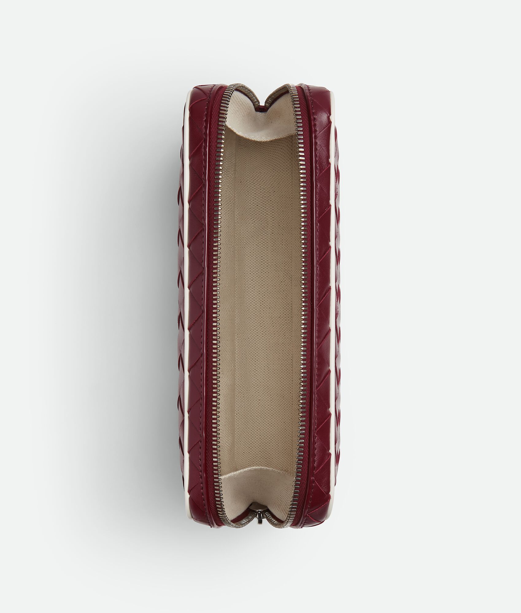 BOTTEGA VENETA 中号Intrecciato编织拉链手拿包