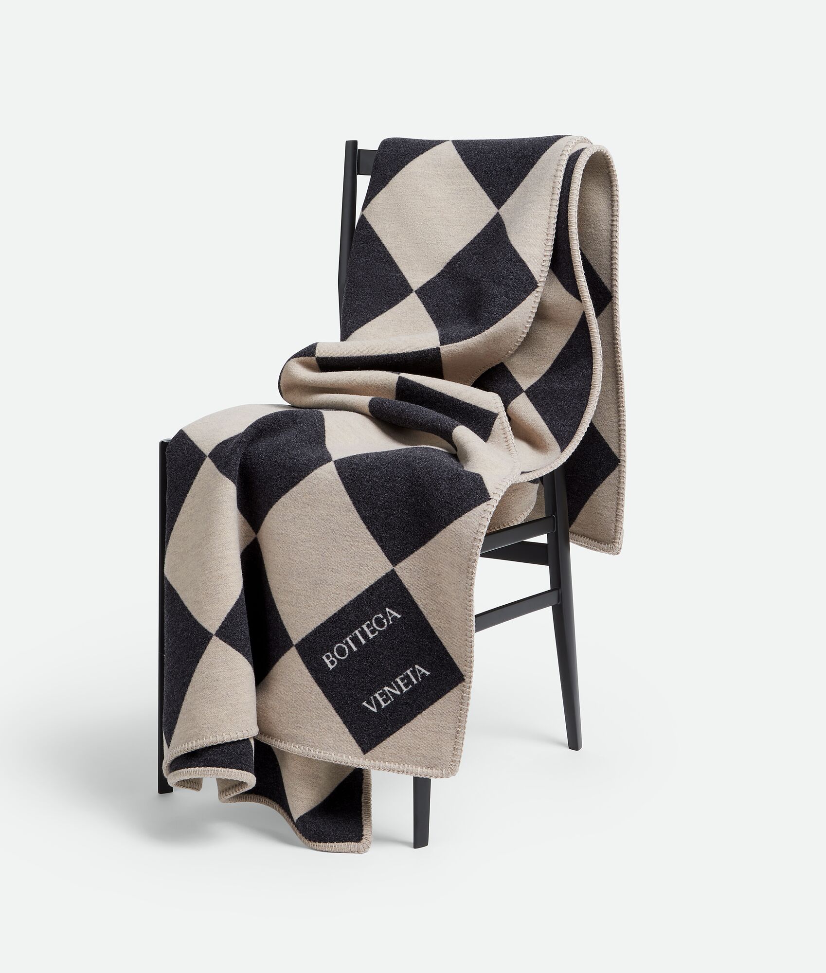 BOTTEGA VENETA 提花格纹毛毯