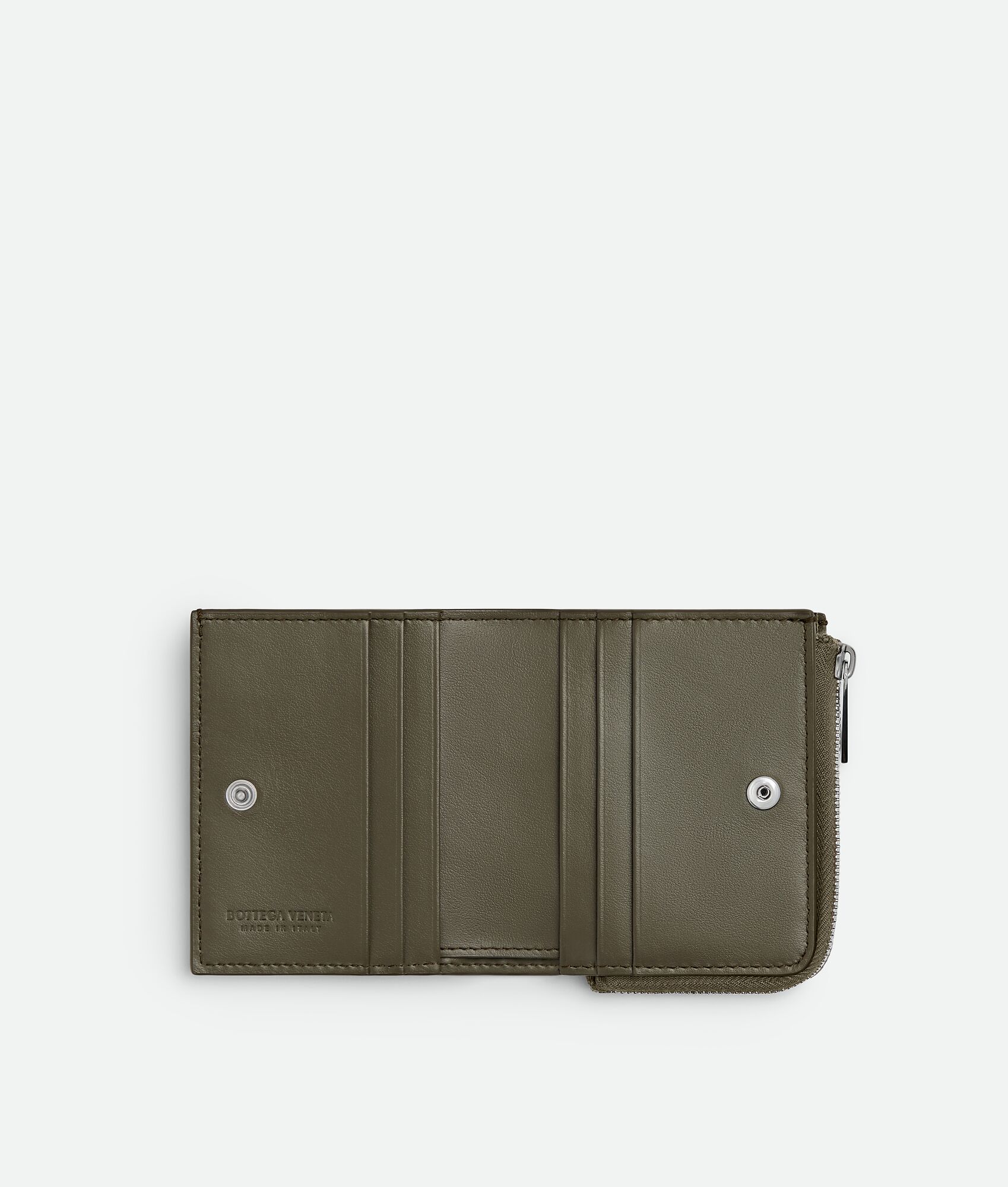 BOTTEGA VENETA Intrecciato Stamp编织双折钱包