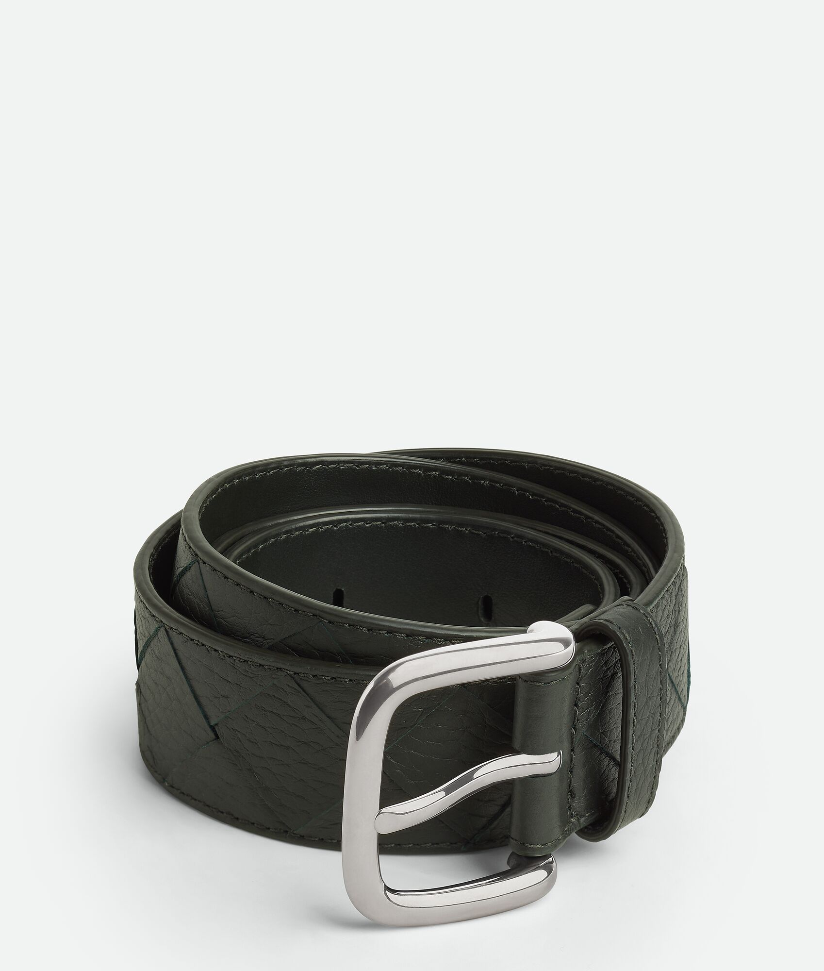 BOTTEGA VENETA Intrecciato编织Taurillon腰带