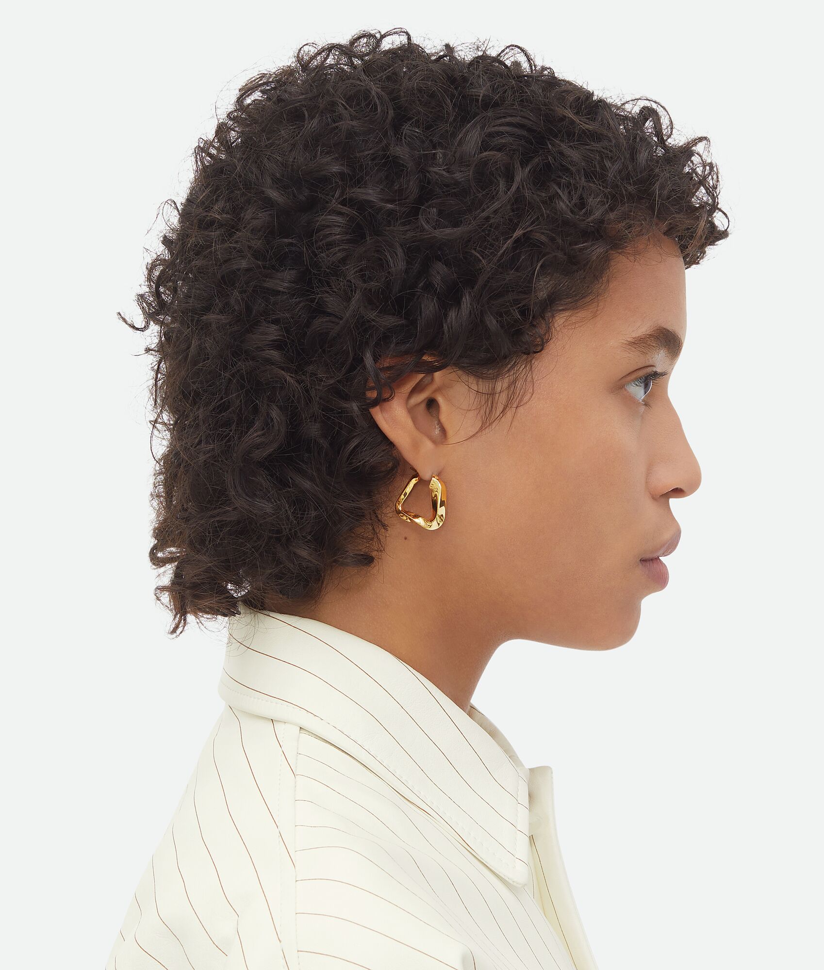 BOTTEGA VENETA Twist Triangle Hoop环形耳环