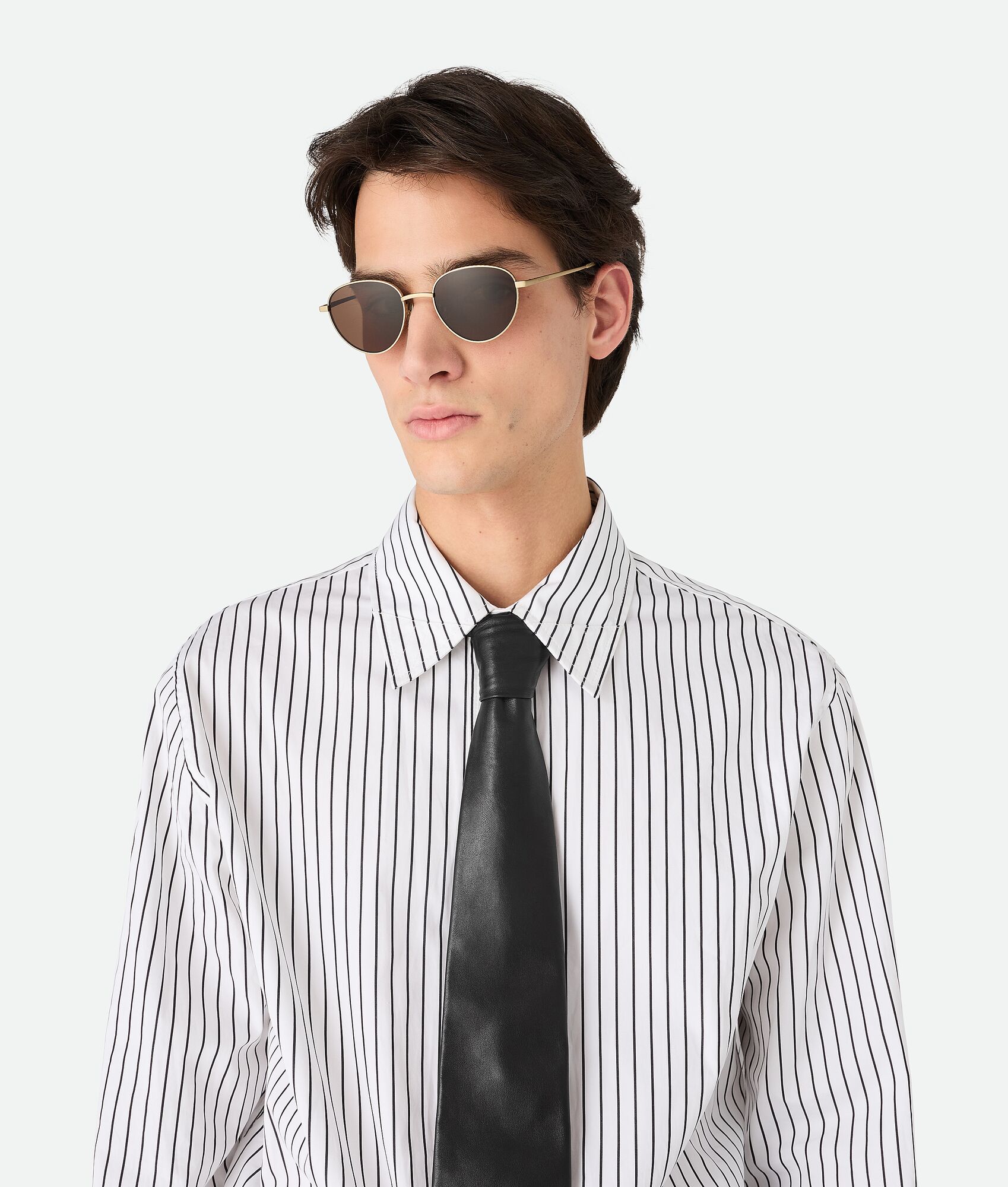 BOTTEGA VENETA Intrecciato编织Panthos太阳眼镜