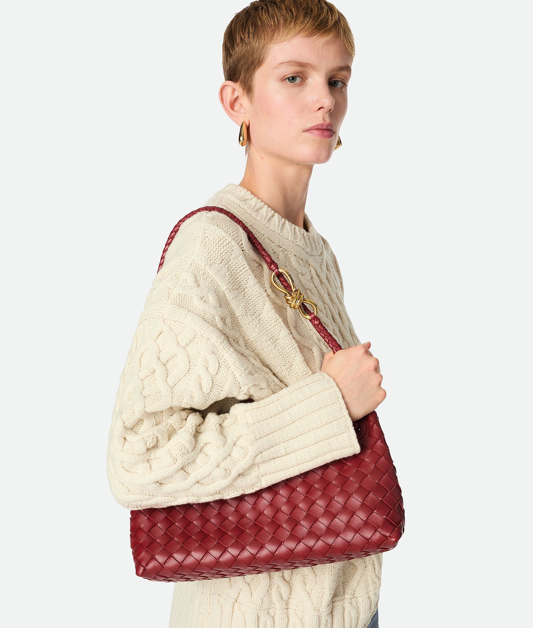 BOTTEGA VENETA 小号横款Andiamo手提包