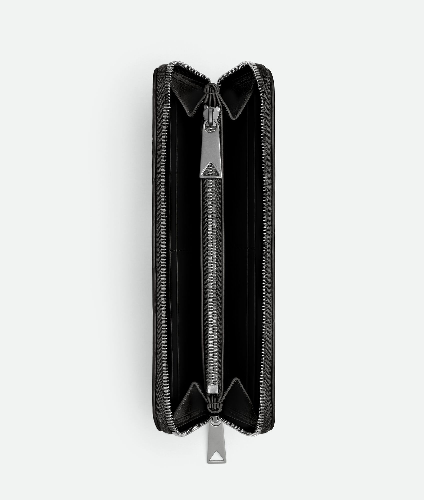 BOTTEGA VENETA Intrecciato编织环绕式拉链钱包