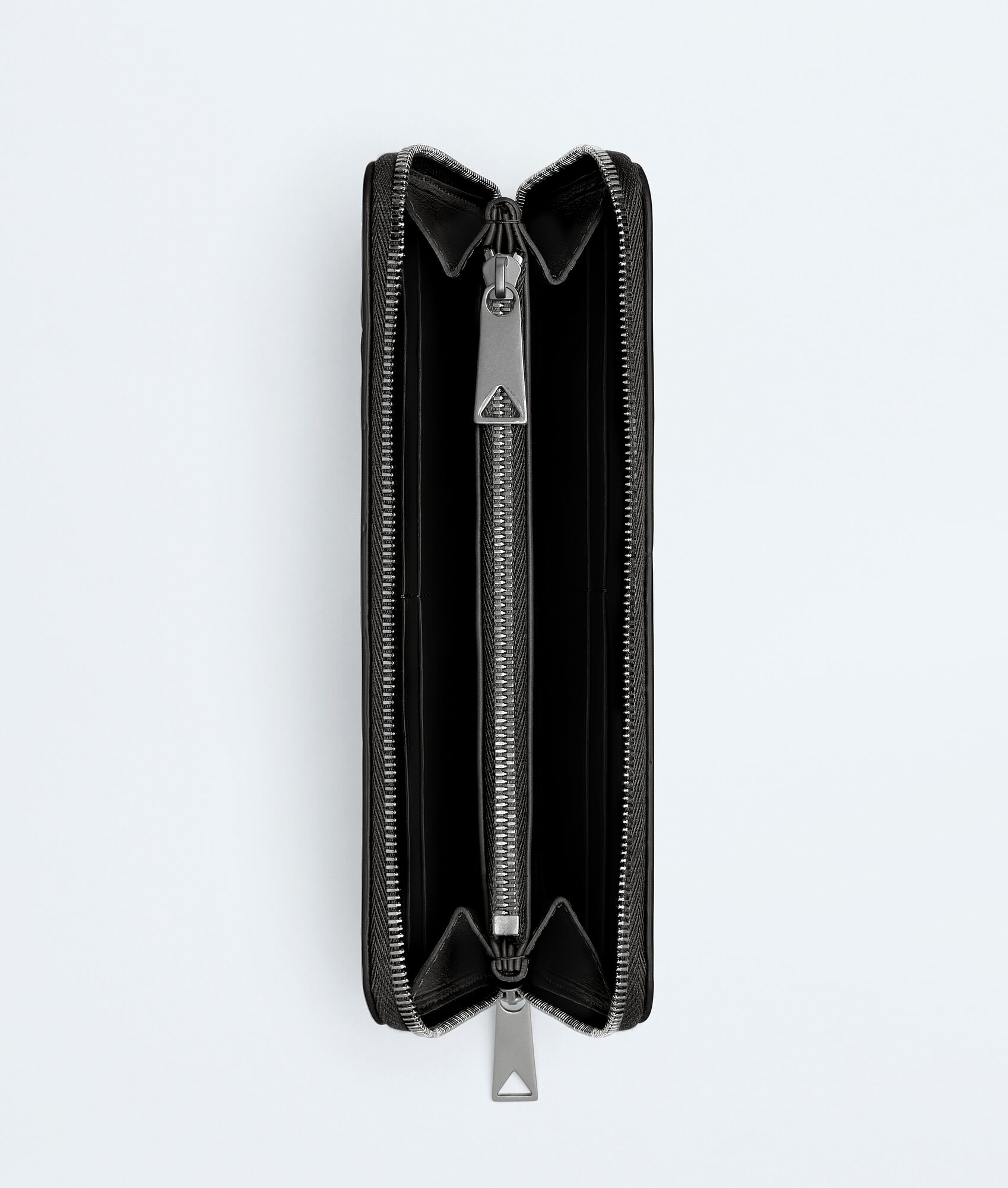 BOTTEGA VENETA Intrecciato编织环绕式拉链钱包