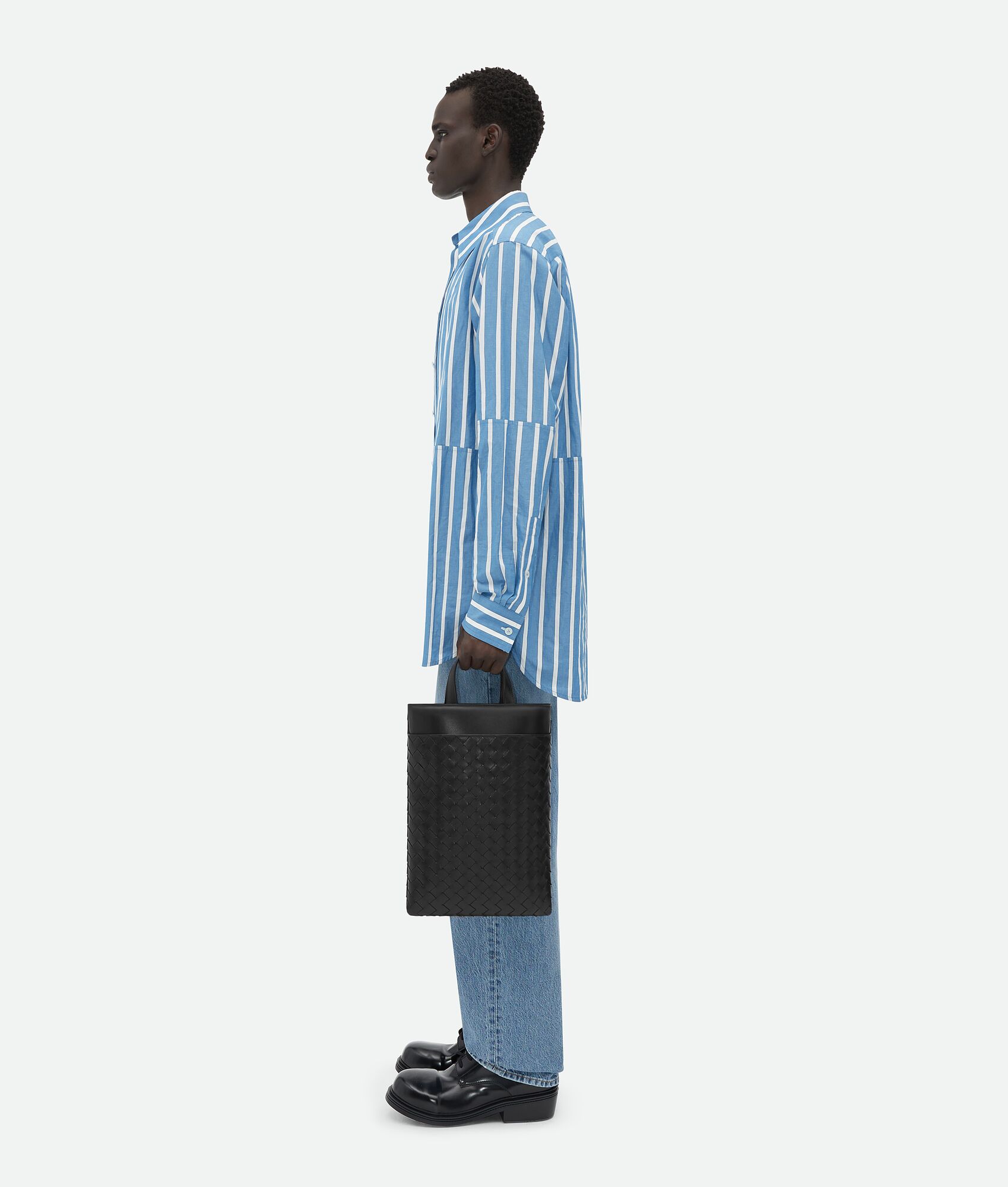 BOTTEGA VENETA Intrecciato编织手提笔记本电脑包