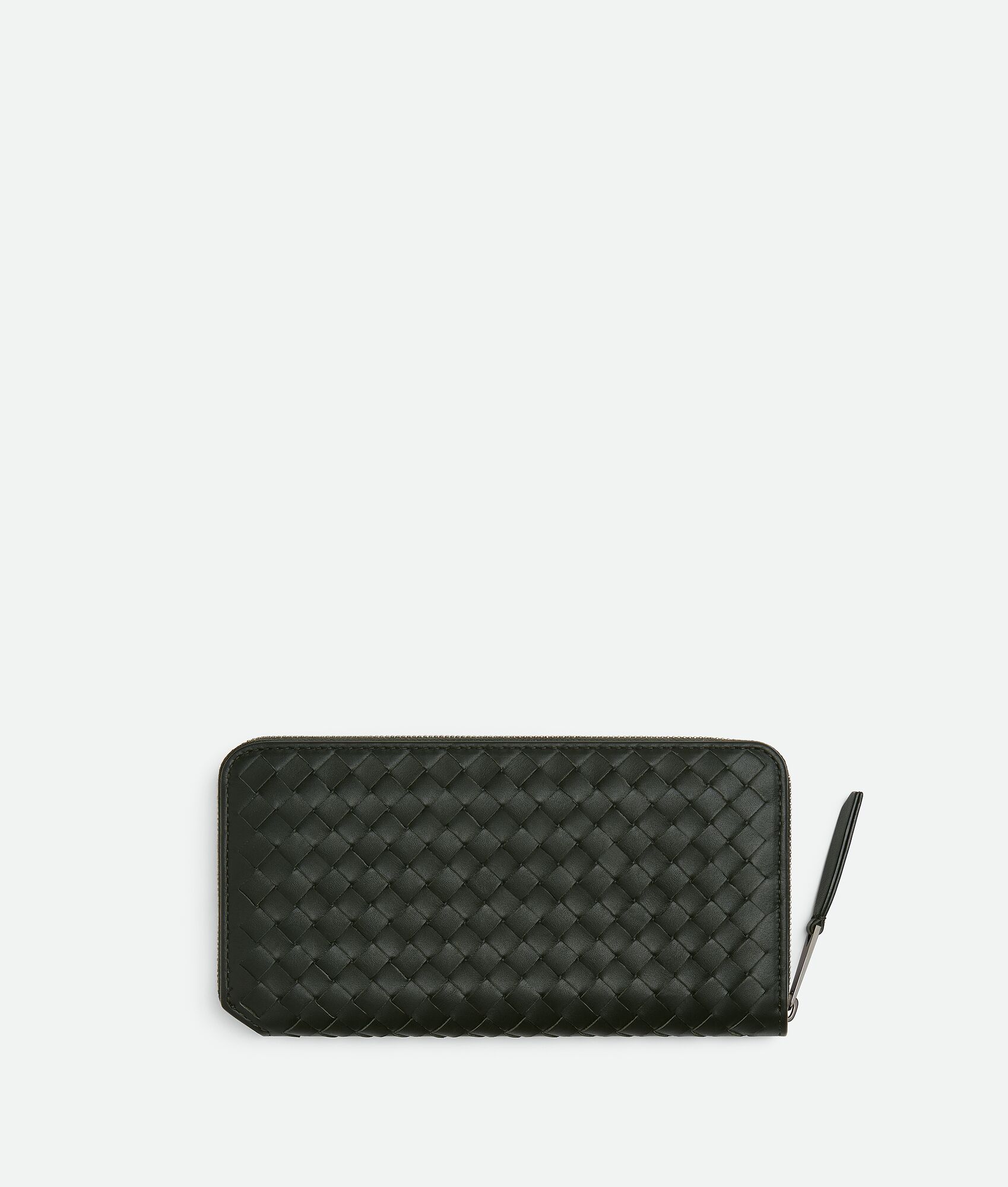 BOTTEGA VENETA Intrecciato Piccolo编织环绕式拉链钱包