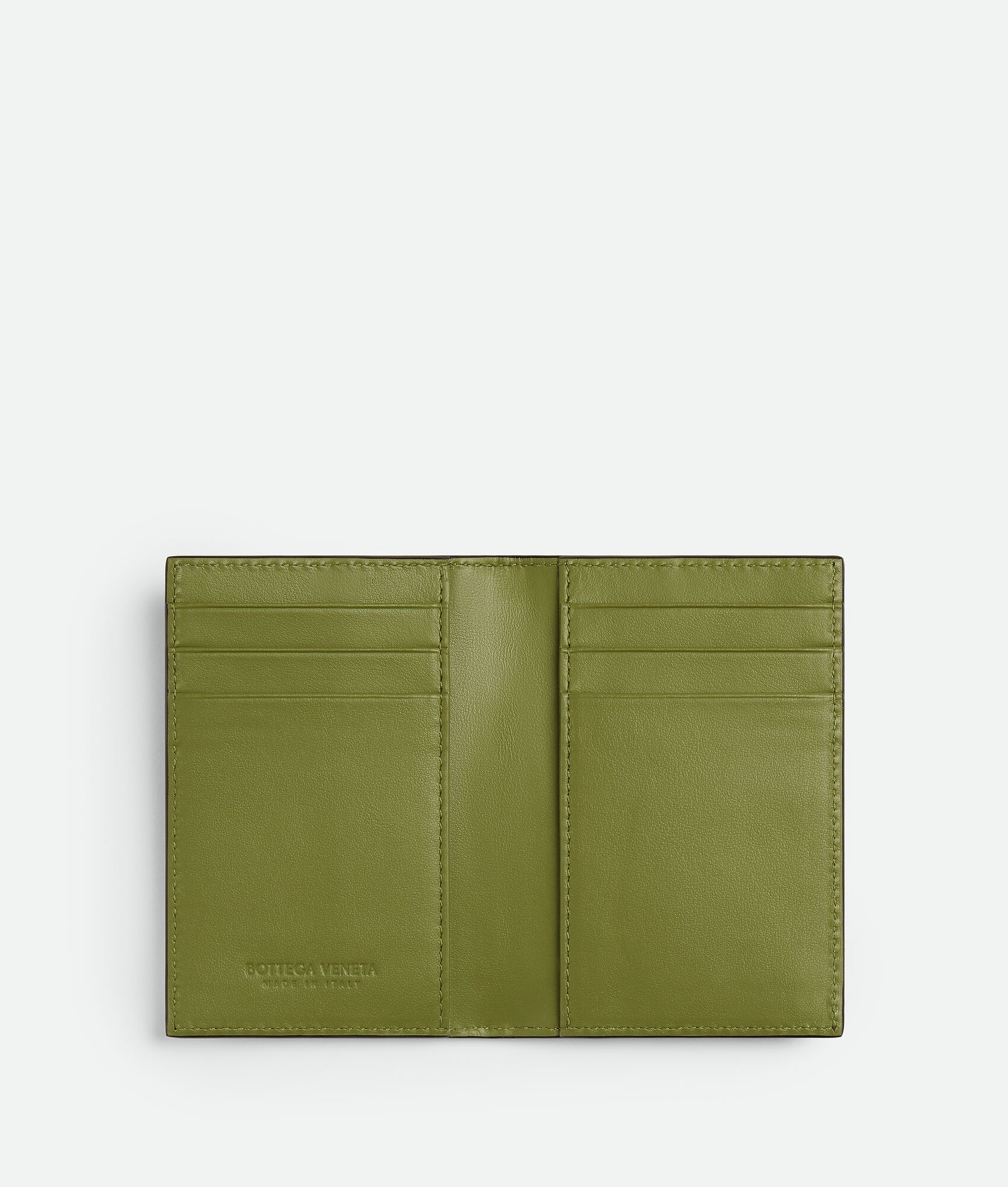 BOTTEGA VENETA Intrecciato编织翻盖卡包