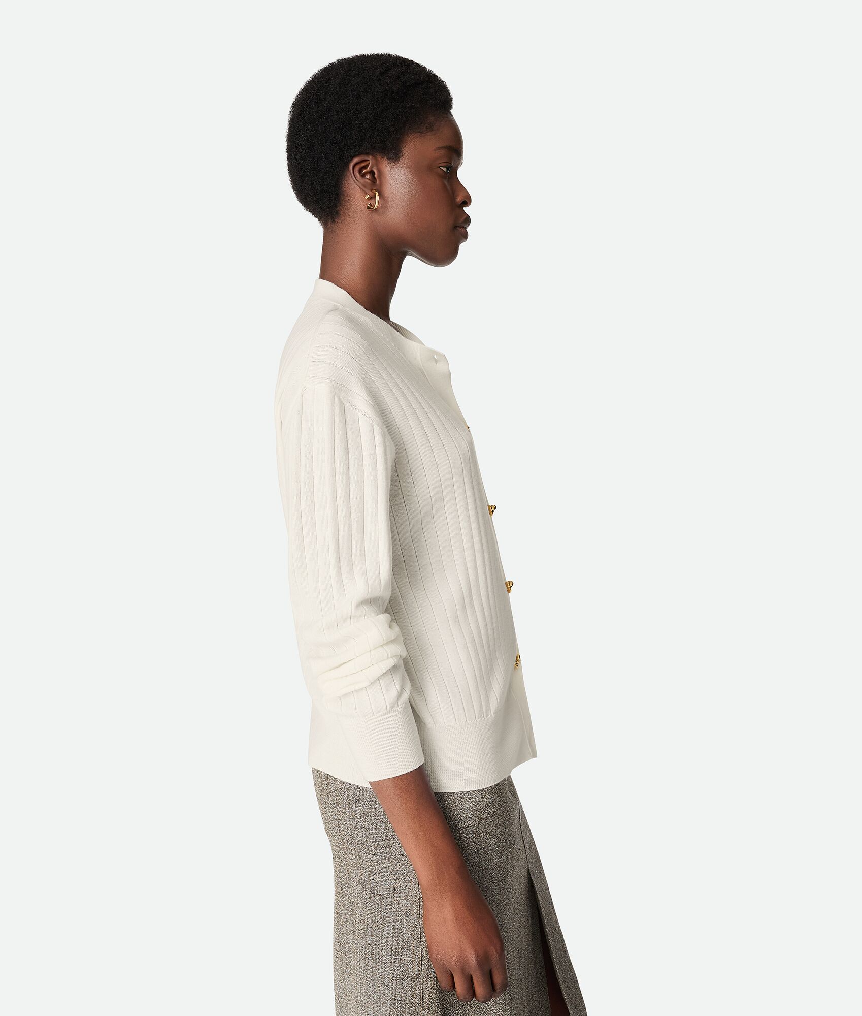 BOTTEGA VENETA 羊毛罗纹开衫