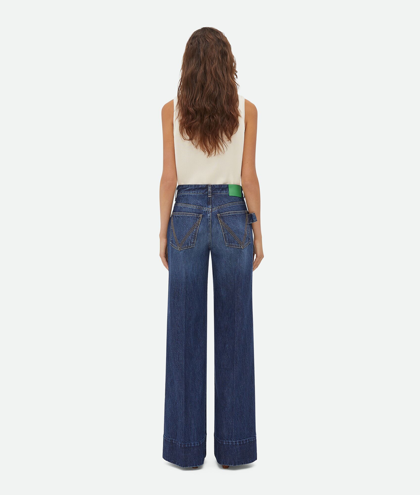 BOTTEGA VENETA 中度水洗Wide Denim长裤