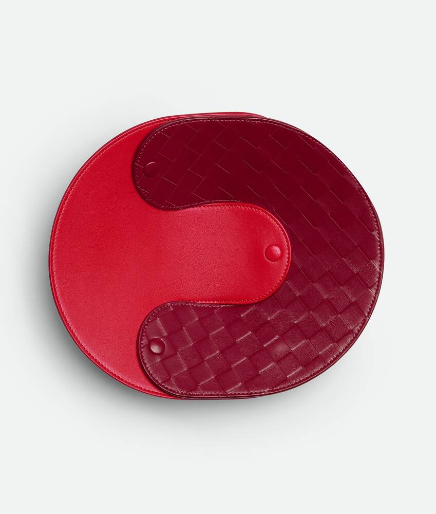 BOTTEGA VENETA 互扣式皮革托盘 - 中号