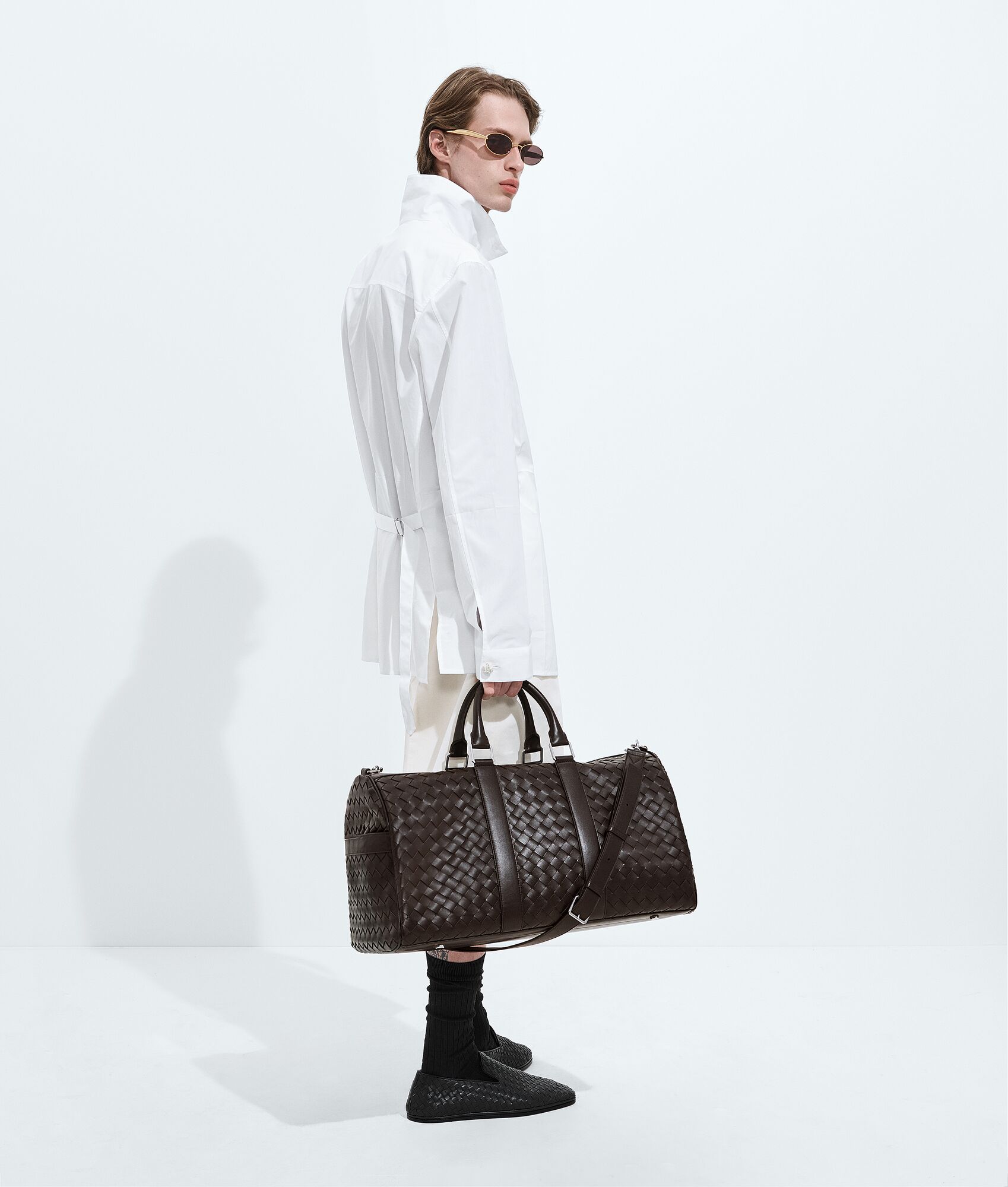 BOTTEGA VENETA Intrecciato编织旅行包