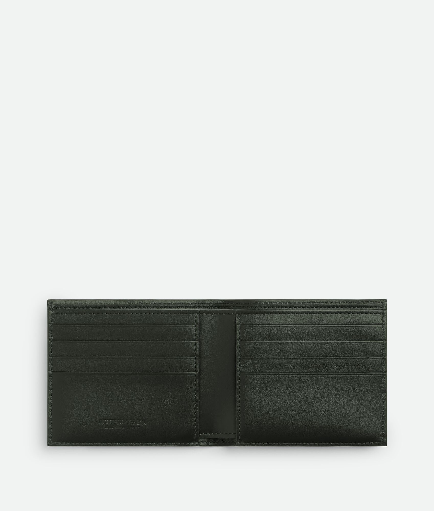 BOTTEGA VENETA Intrecciato编织斜纹双折钱包