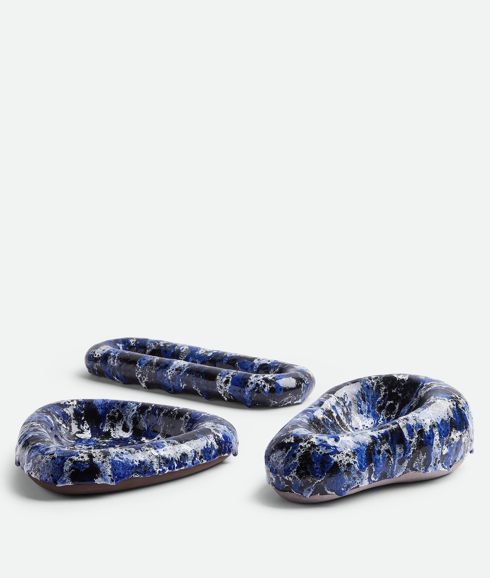 BOTTEGA VENETA Volcanic釉面长椭圆形托盘