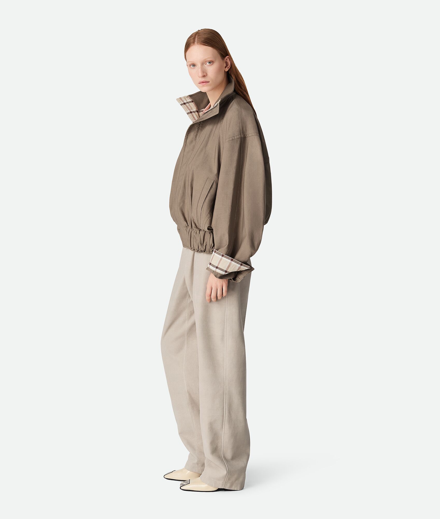 BOTTEGA VENETA 棉质斜纹束腰夹克
