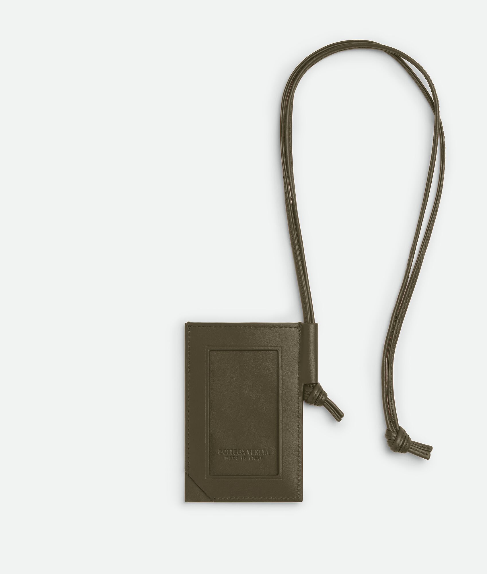 BOTTEGA VENETA Intrecciato Stamp编织证件卡包