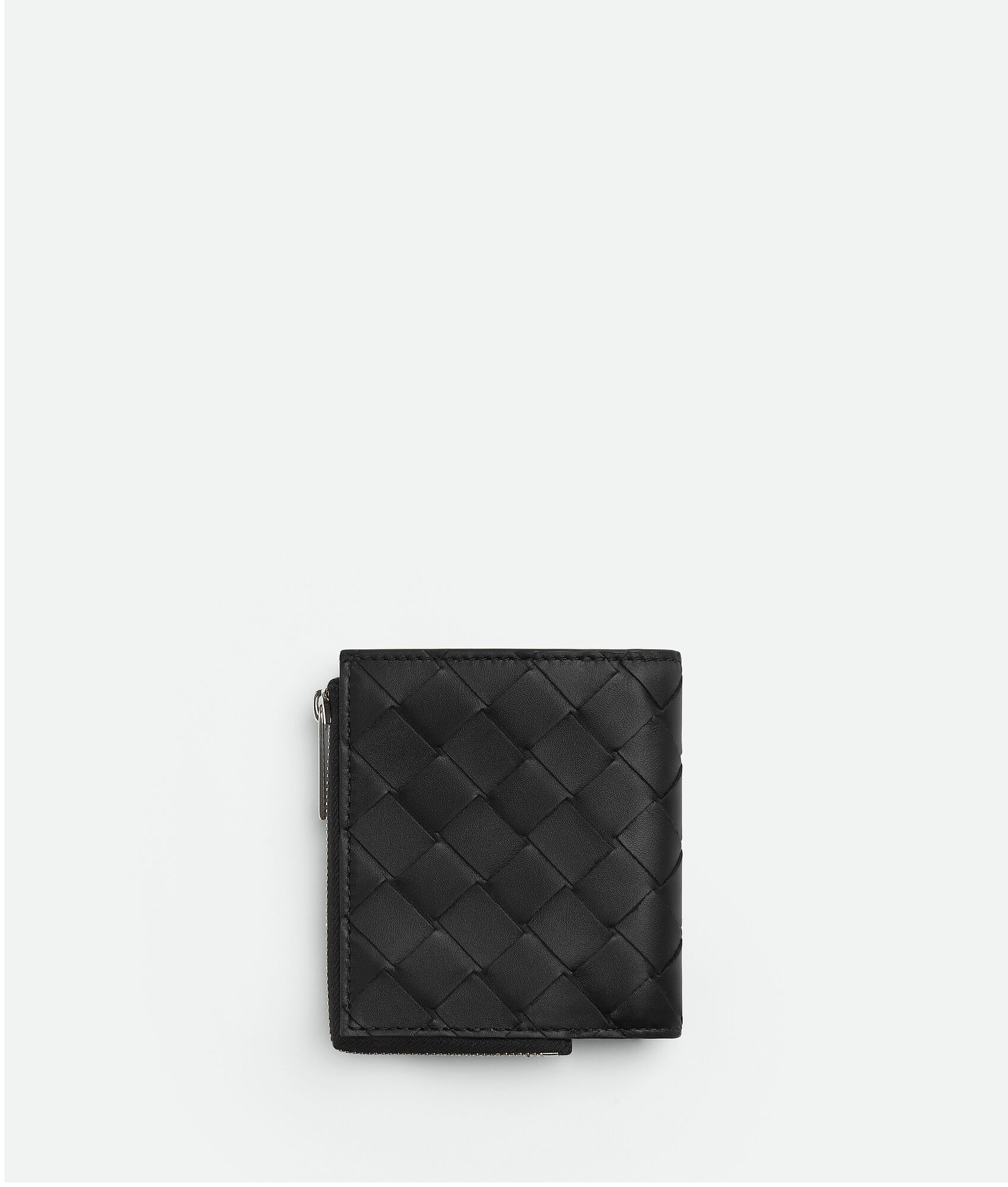 BOTTEGA VENETA Intrecciato编织Bi-Fold拉链钱包
