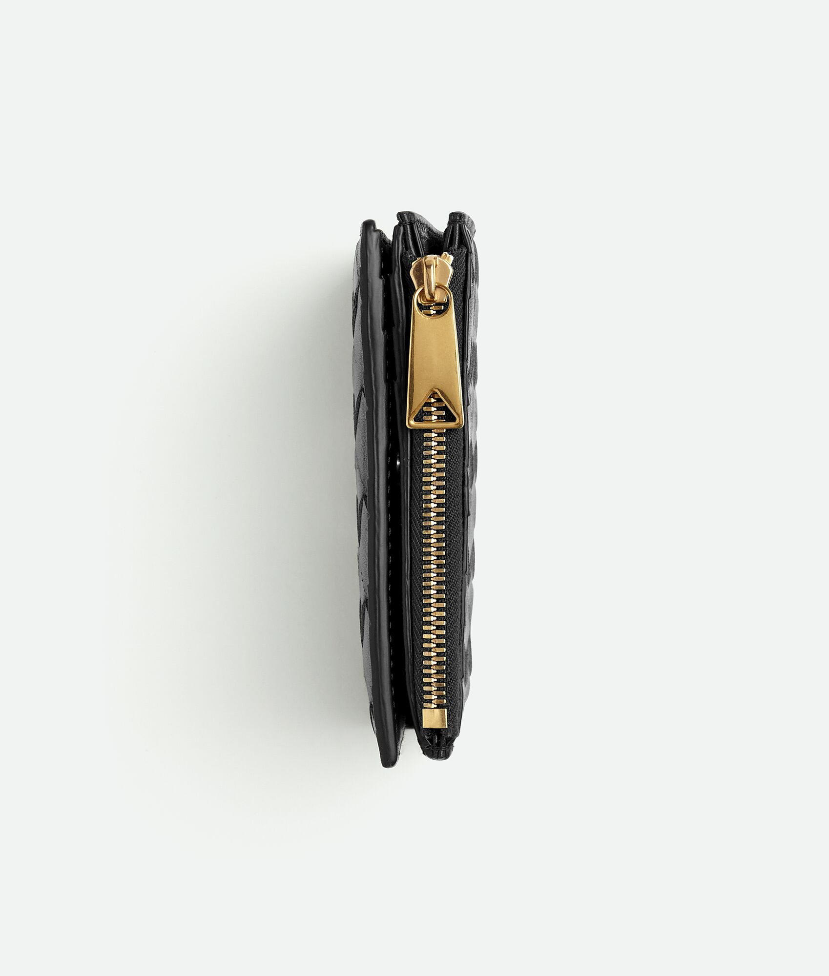 BOTTEGA VENETA Intrecciato编织小号双折拉链钱包