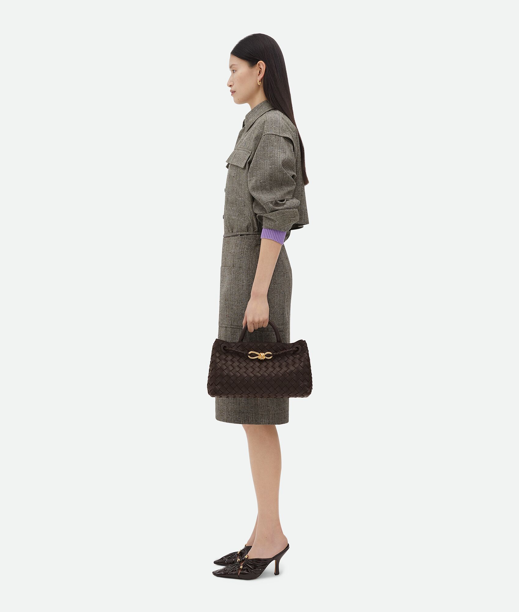 BOTTEGA VENETA 小号横款Andiamo手提包