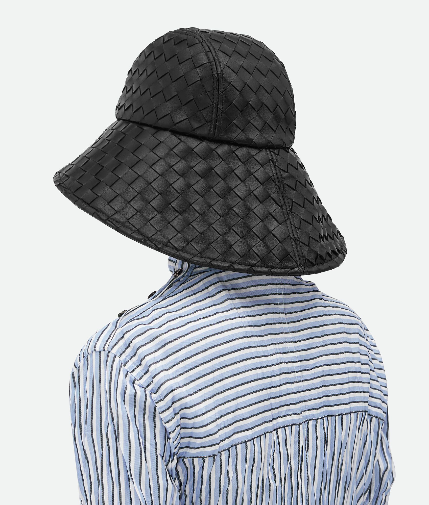 BOTTEGA VENETA Intrecciato编织皮革帽